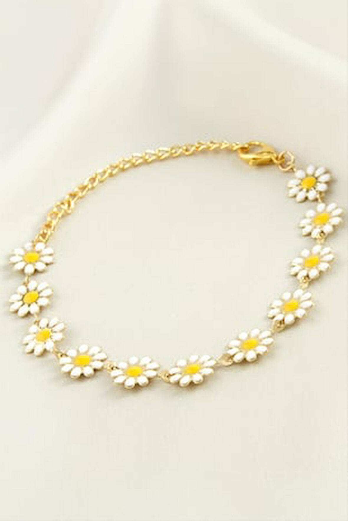 Papatya Mineli Bileklik