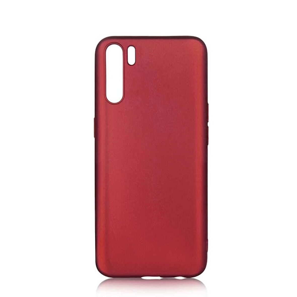 Smcase Oppo Reno3 Kılıf Lüks Mat Silikon  Nano Ekran Koruyucu