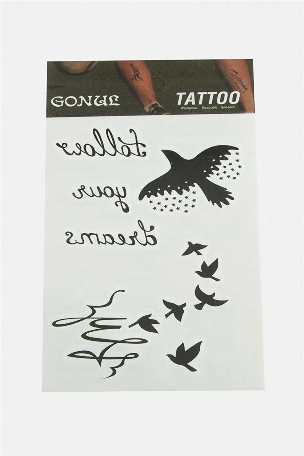 Kuş Tattoo Dövme Sticker