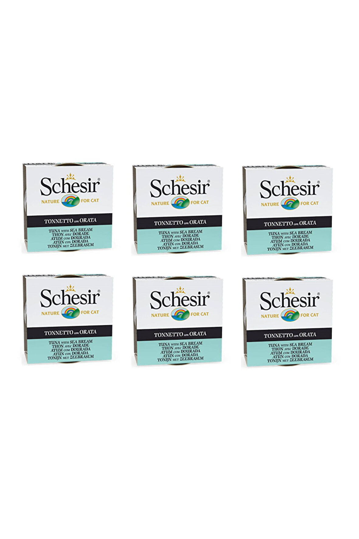Schesir Ton & Çipura Kedi Konservesi 85 Gr. X 6 Adet