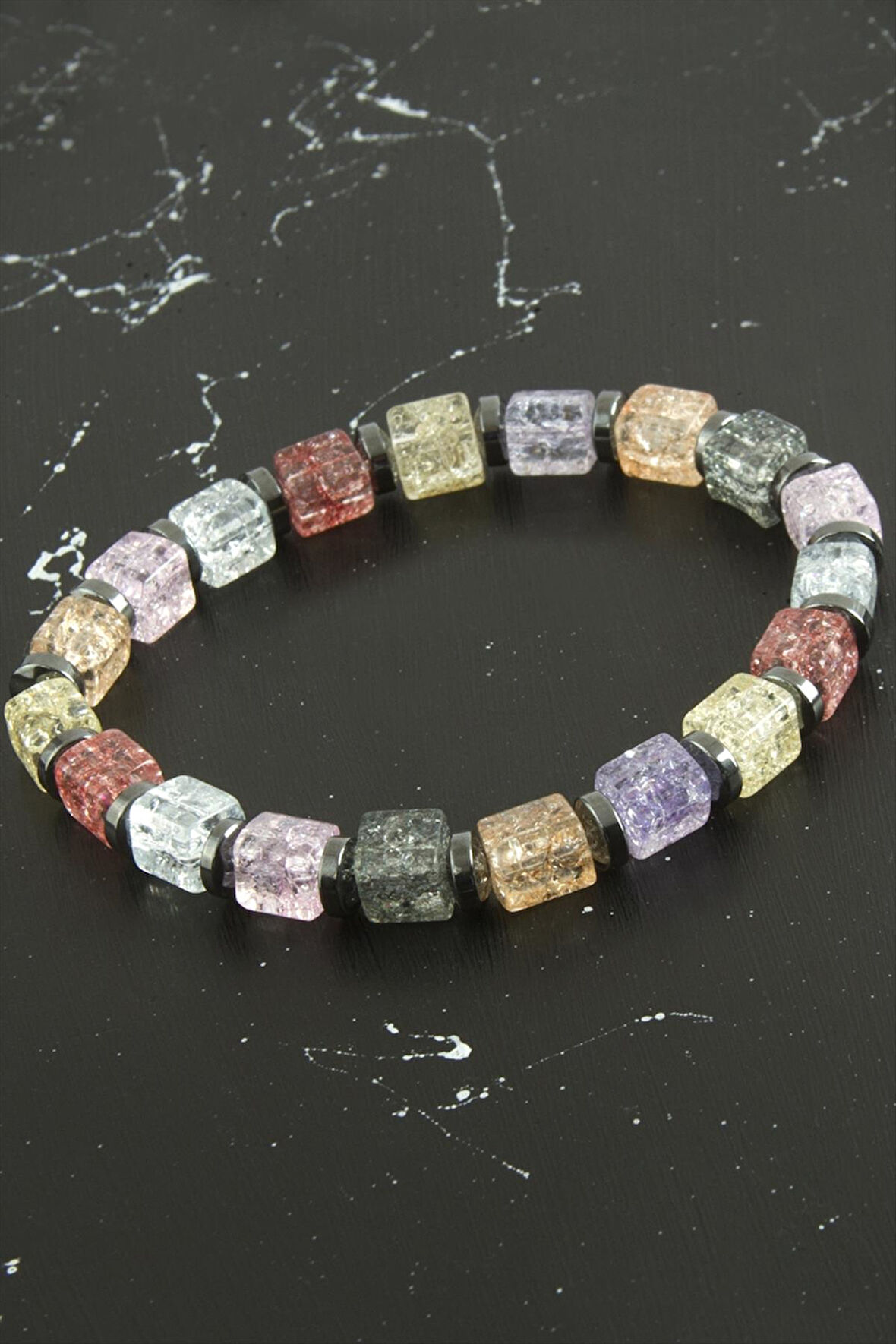 Küp Necef Doğaltaş Bileklik 6 mm