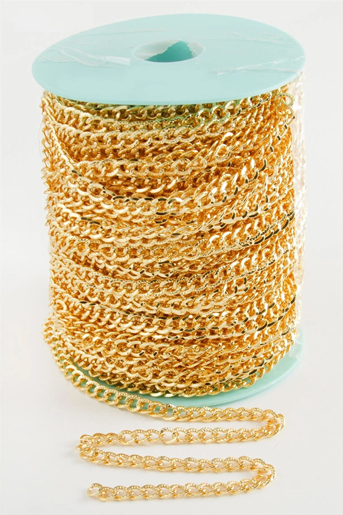 6*6 mm Sarı Renkli Zincir 50 Metre