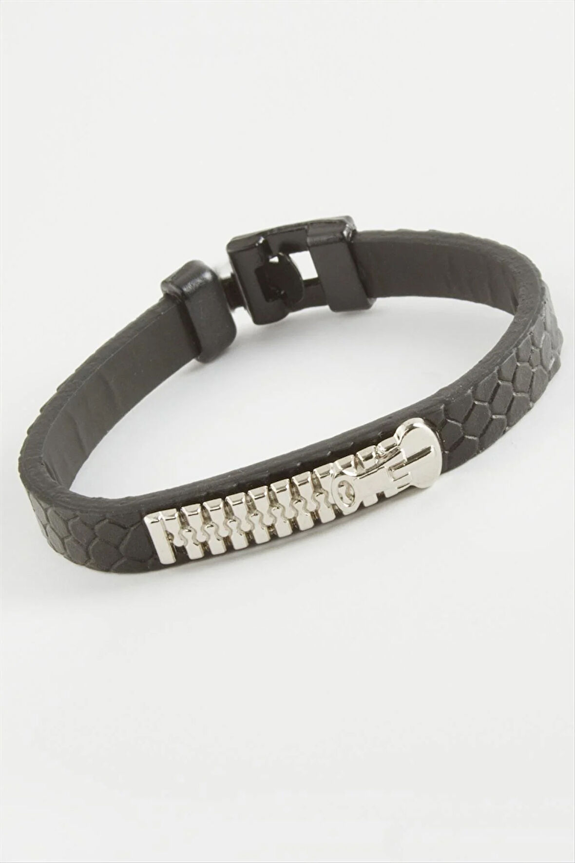 Fermuar Kaliteli Suni Deri Bileklik