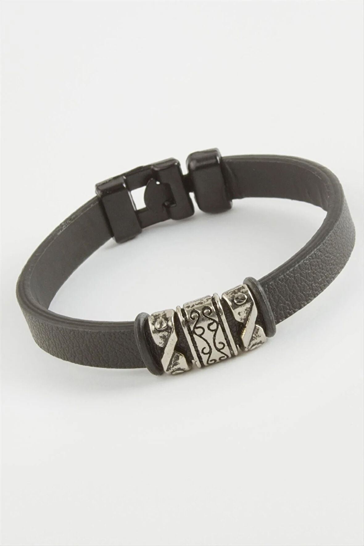 Çini Desenli Kaliteli Suni Deri Bileklik