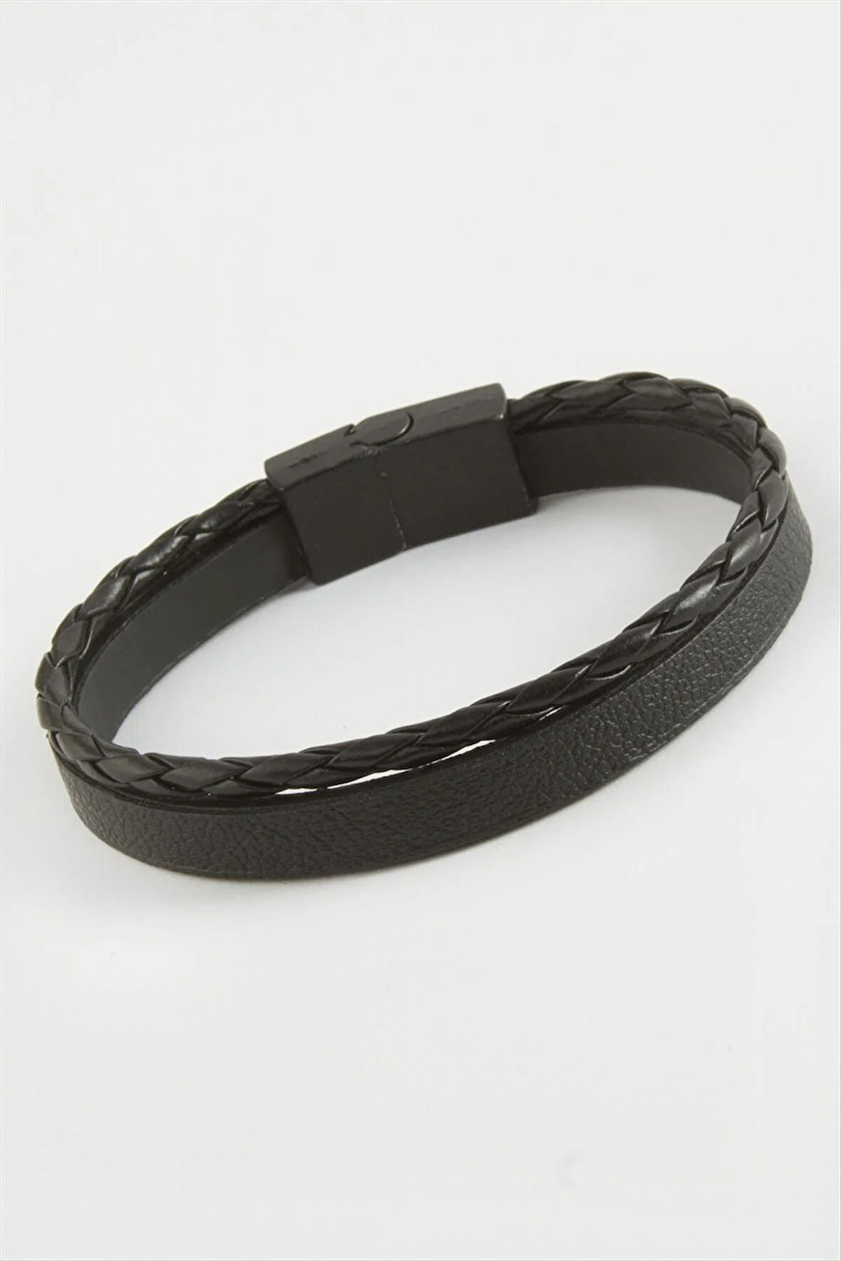 İkili Kaliteli Mıknatıslı Suni Deri Bileklik