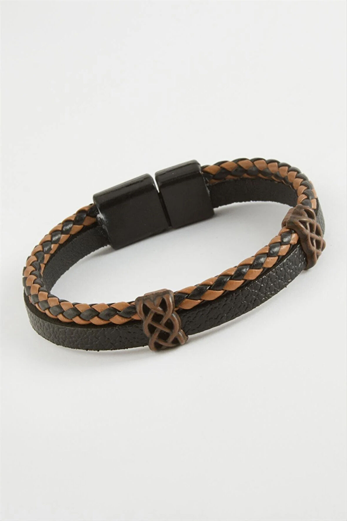 Mıknatıslı Orjinal Deri Bileklik