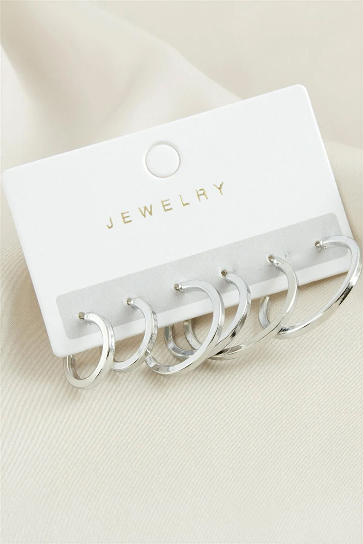 6 Adet Ezme Halka Küpe