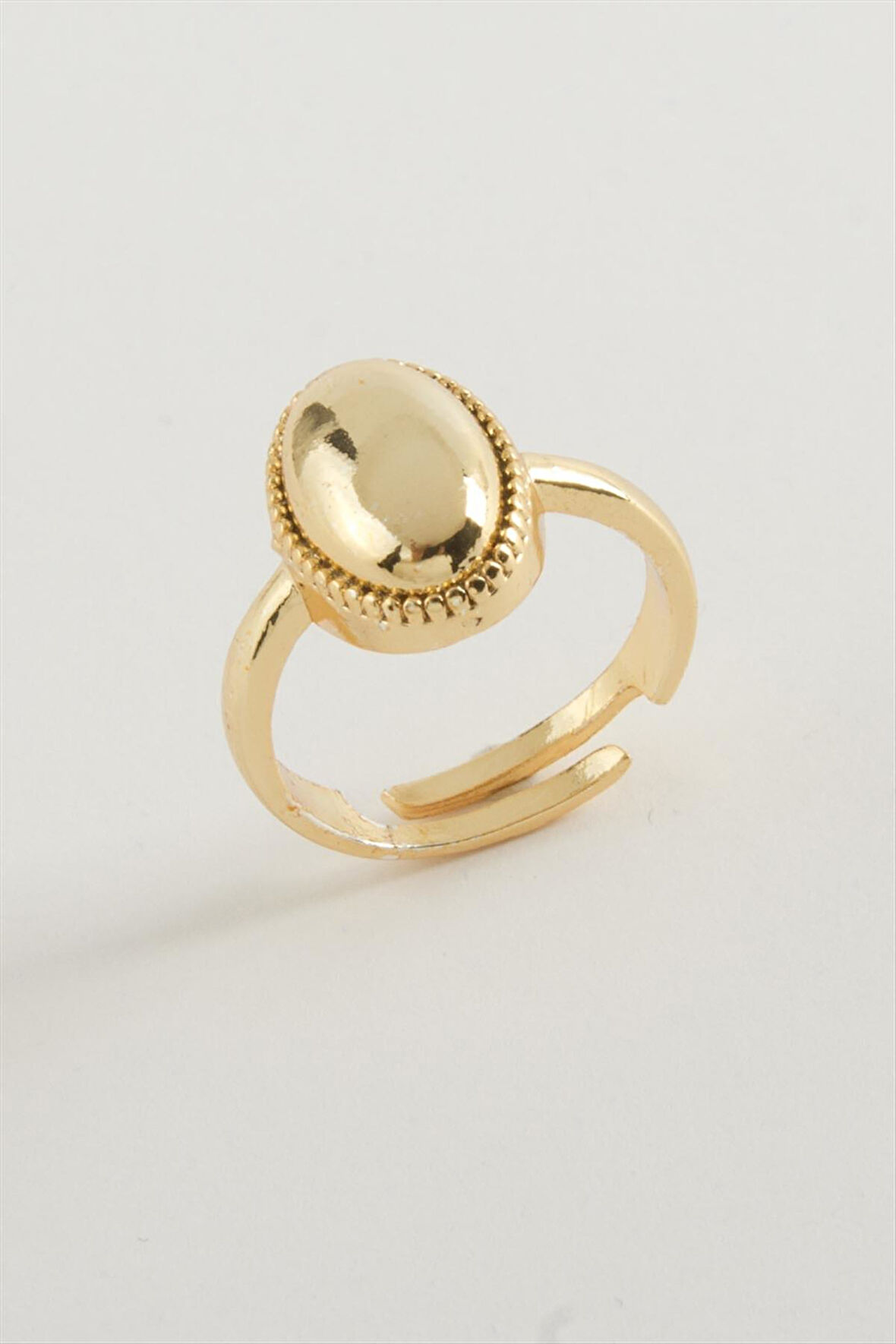 Oval Metal Yüzük