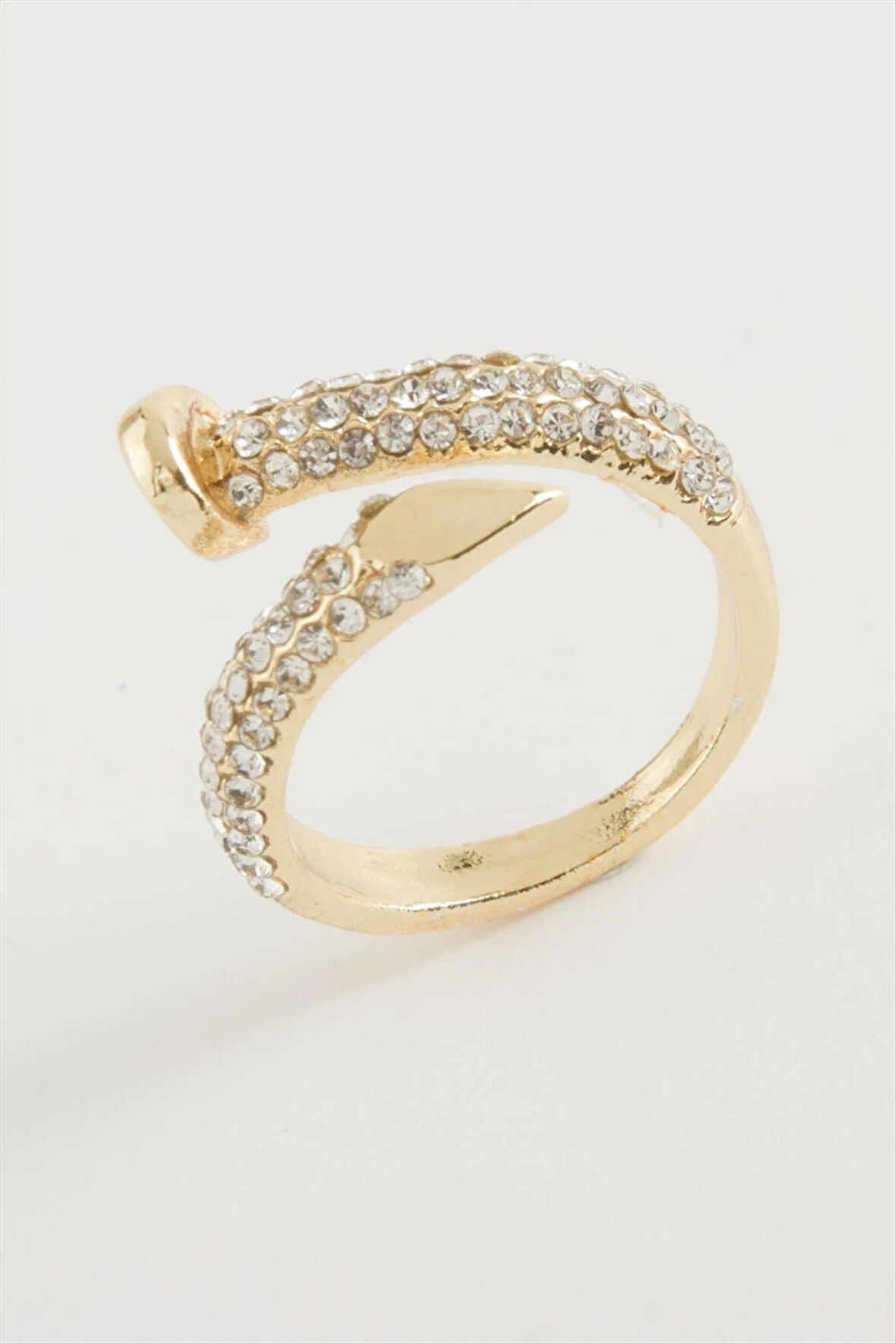 Çivi Zirkon Taşlı Yüzük