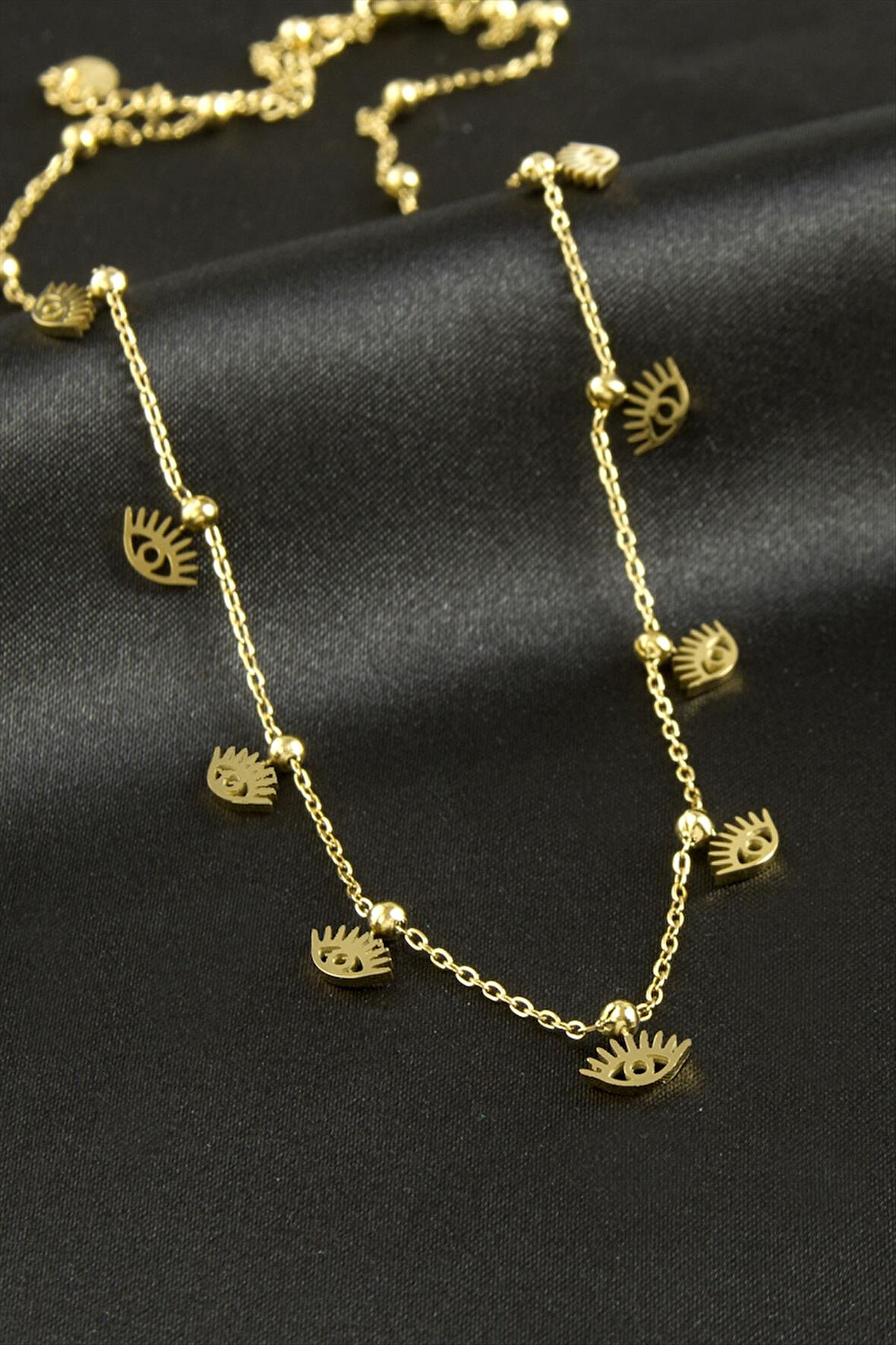 Göz Lüks Çelik Kolye