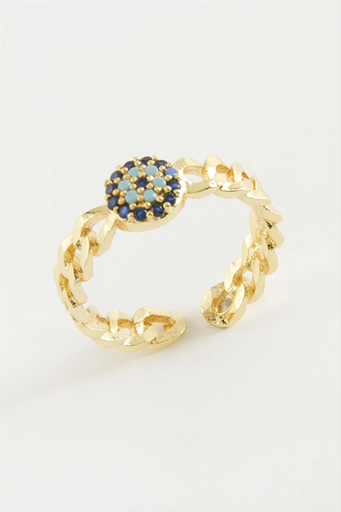 Nazar Zirkon Taşlı Yüzük