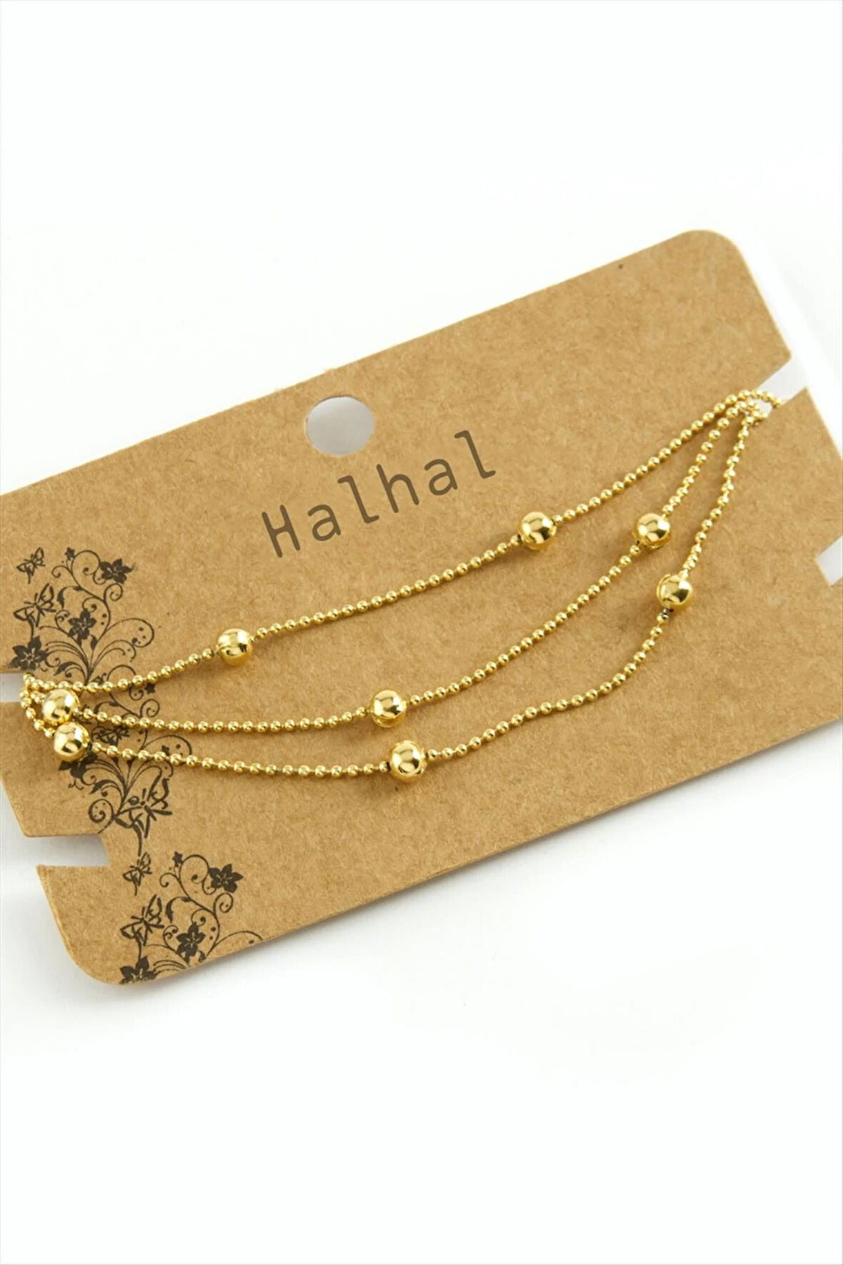 Üç Zincirli Lüks Çelik Halhal