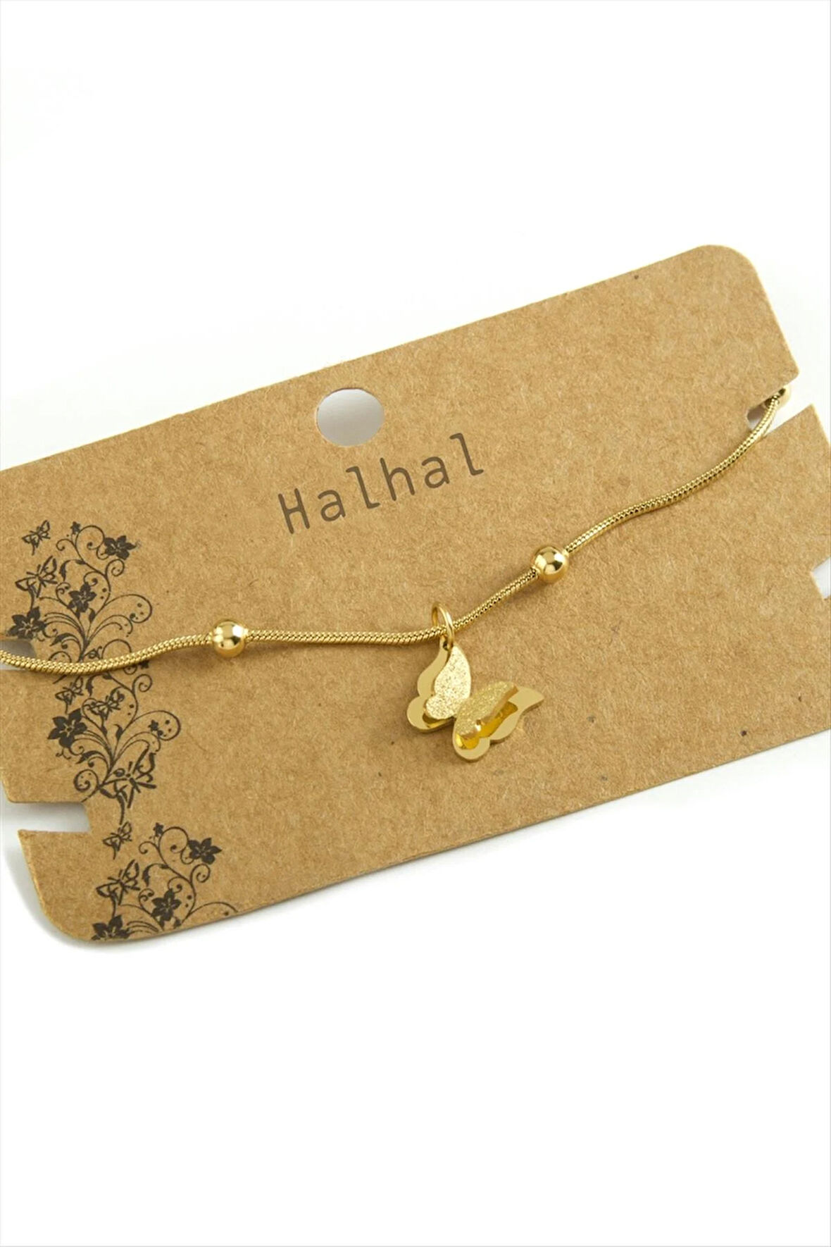 Kelebek Lüks Çelik Halhal