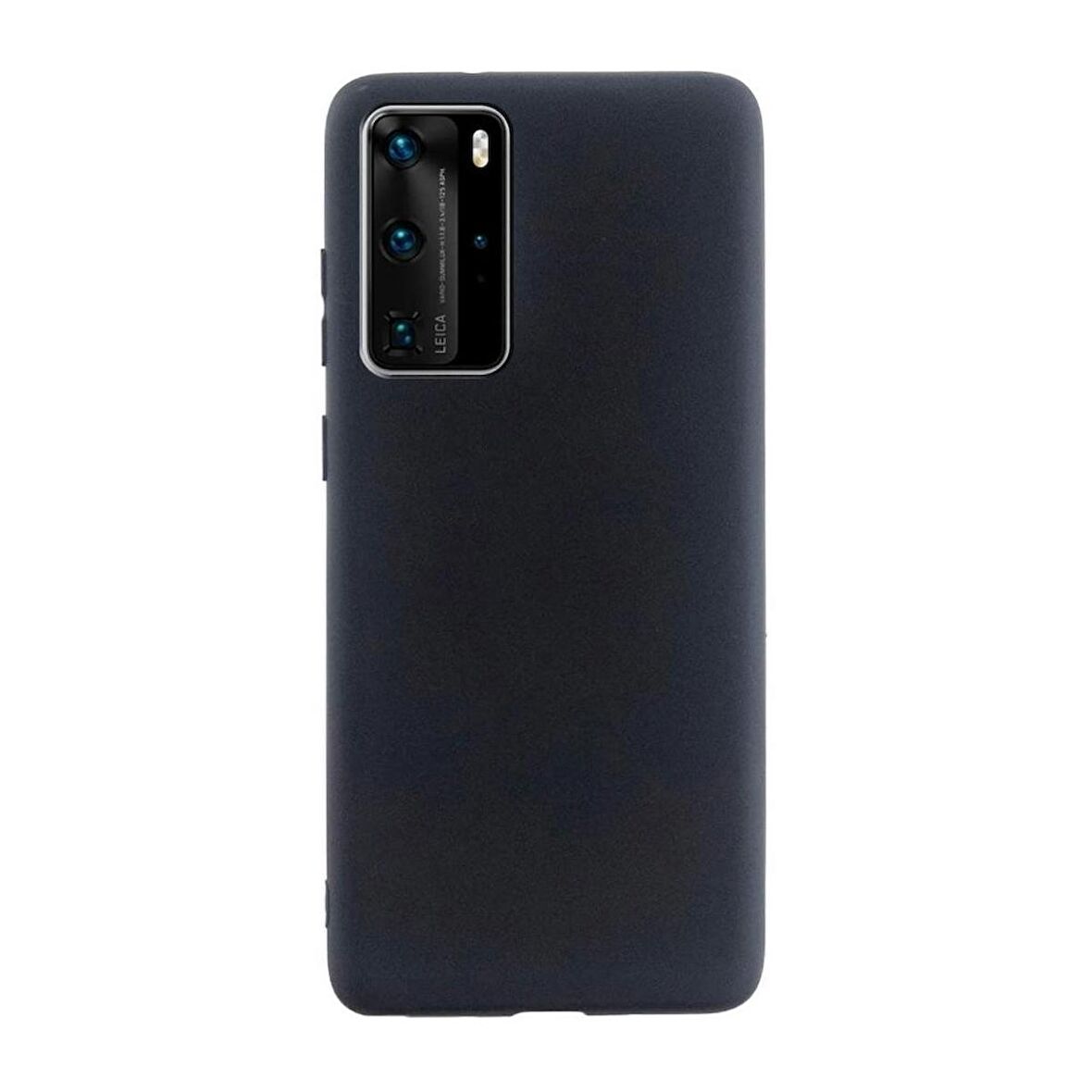 Smcase Huawei P40 Pro Kılıf Lüks Mat Silikon  Tam Kapatan Ekran Koruyucu