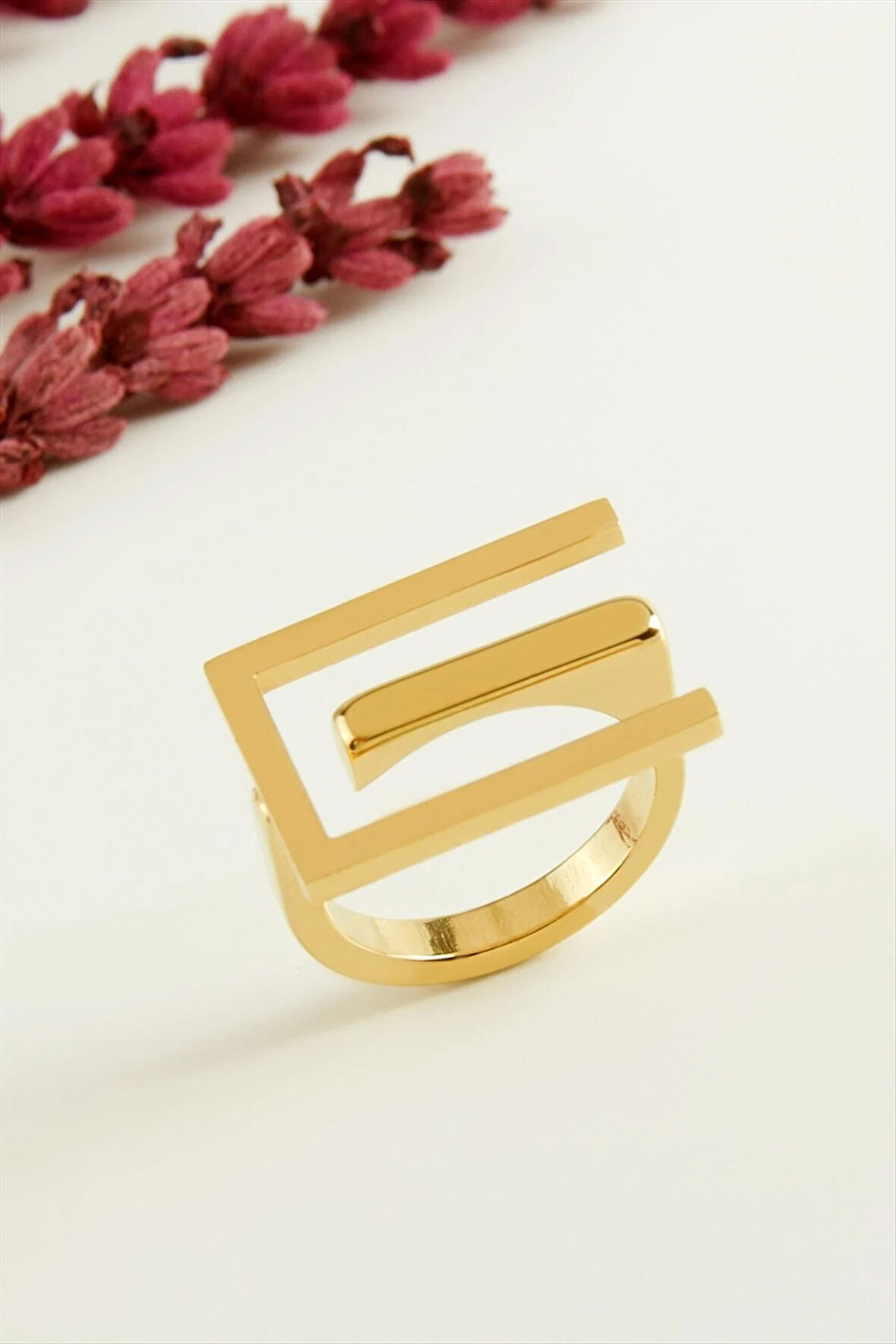 Çatal Lüks Çelik Yüzük