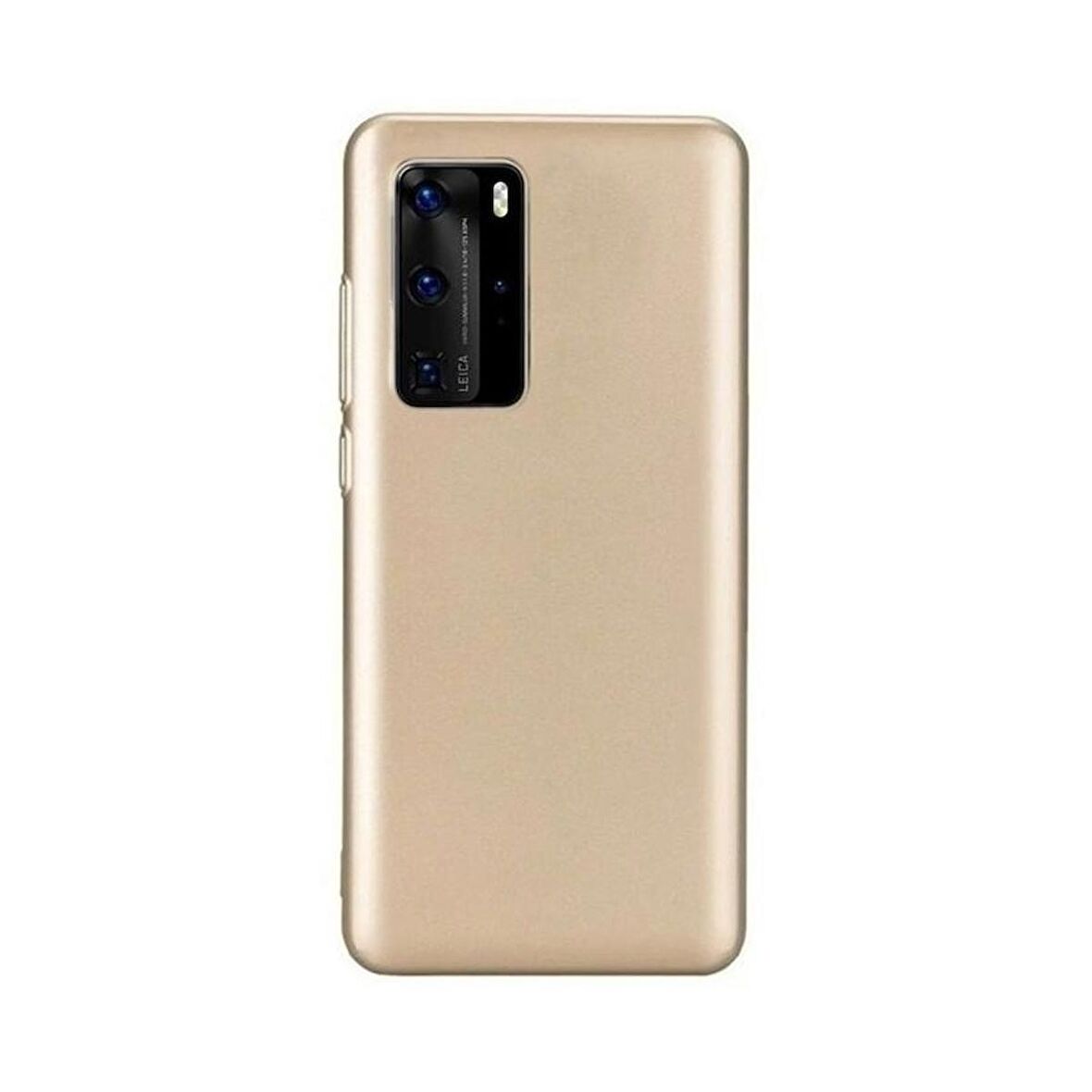 Smcase Huawei P40 Kılıf Lüks Mat Silikon  Tam Kapatan Ekran Koruyucu