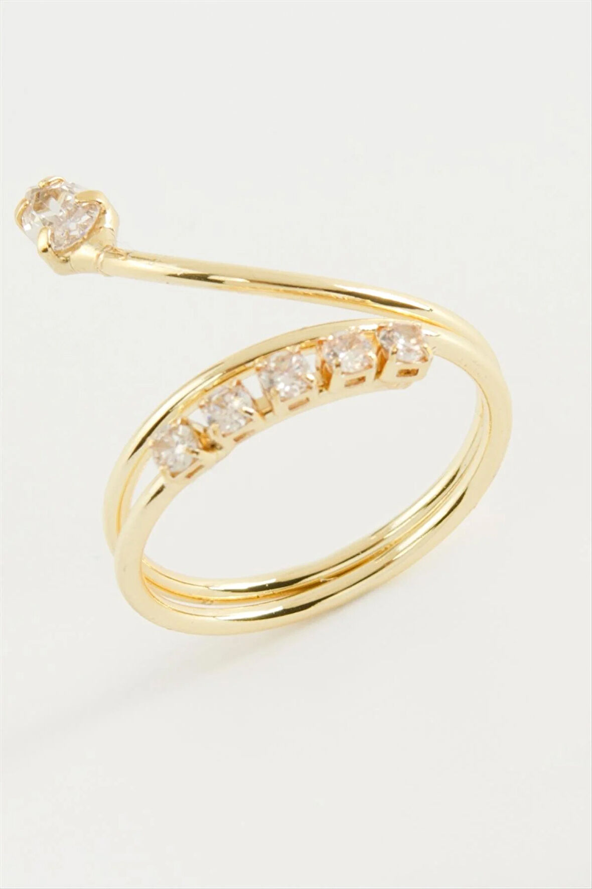 Yılan Zirkon Taşlı Yüzük