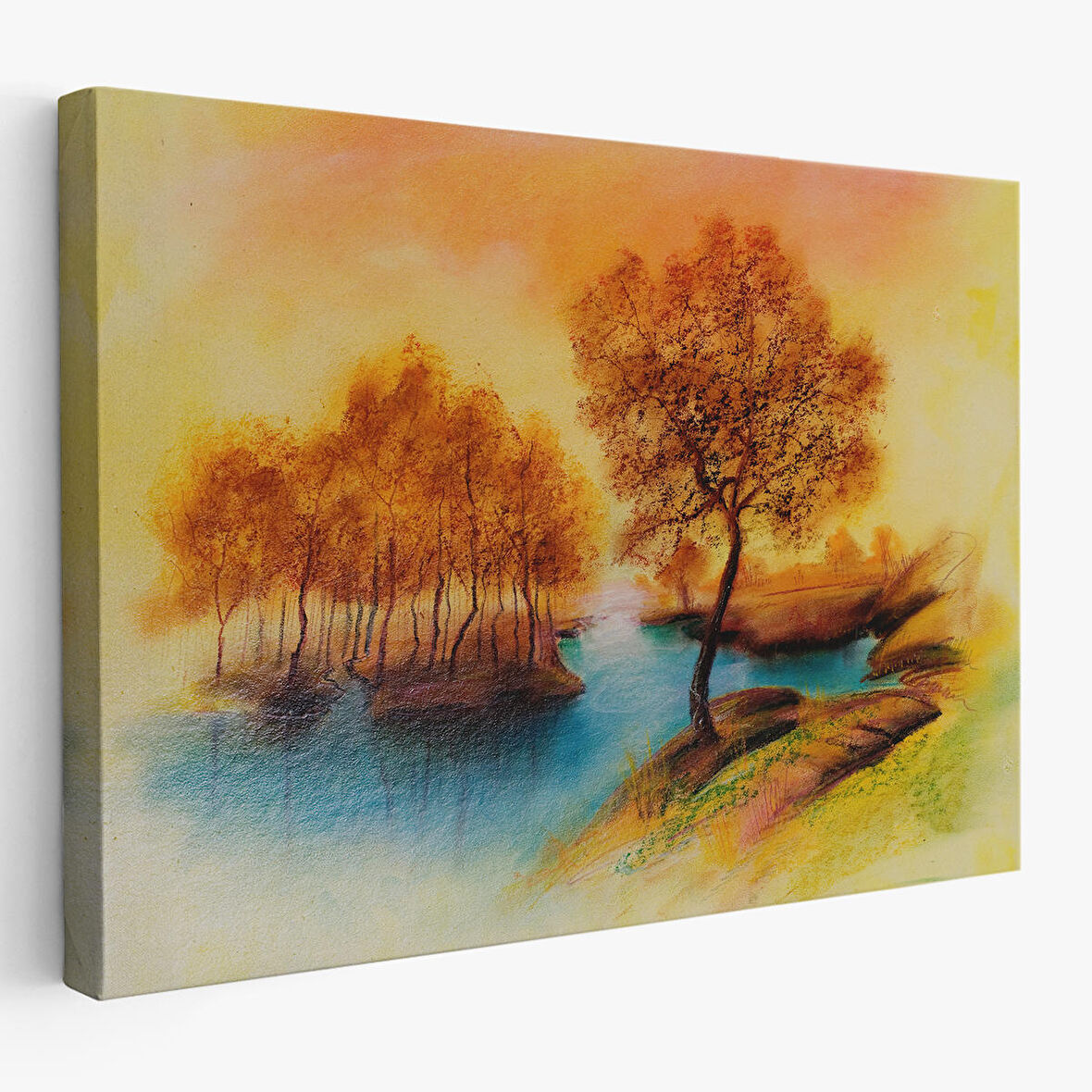 Harita Sepeti Yaz Mevsimi Manzaralı Kanvas Duvar Tablosu-1181