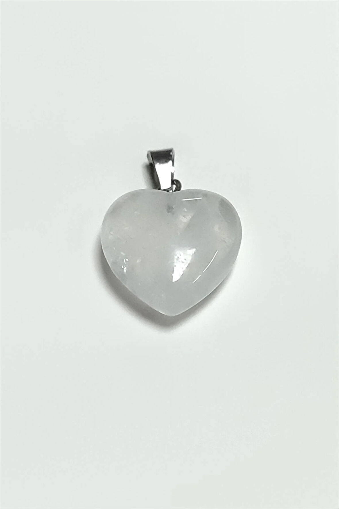 Kuvars Kalpli Doğaltaş Kolye Ucu Küçük 1,5 cm