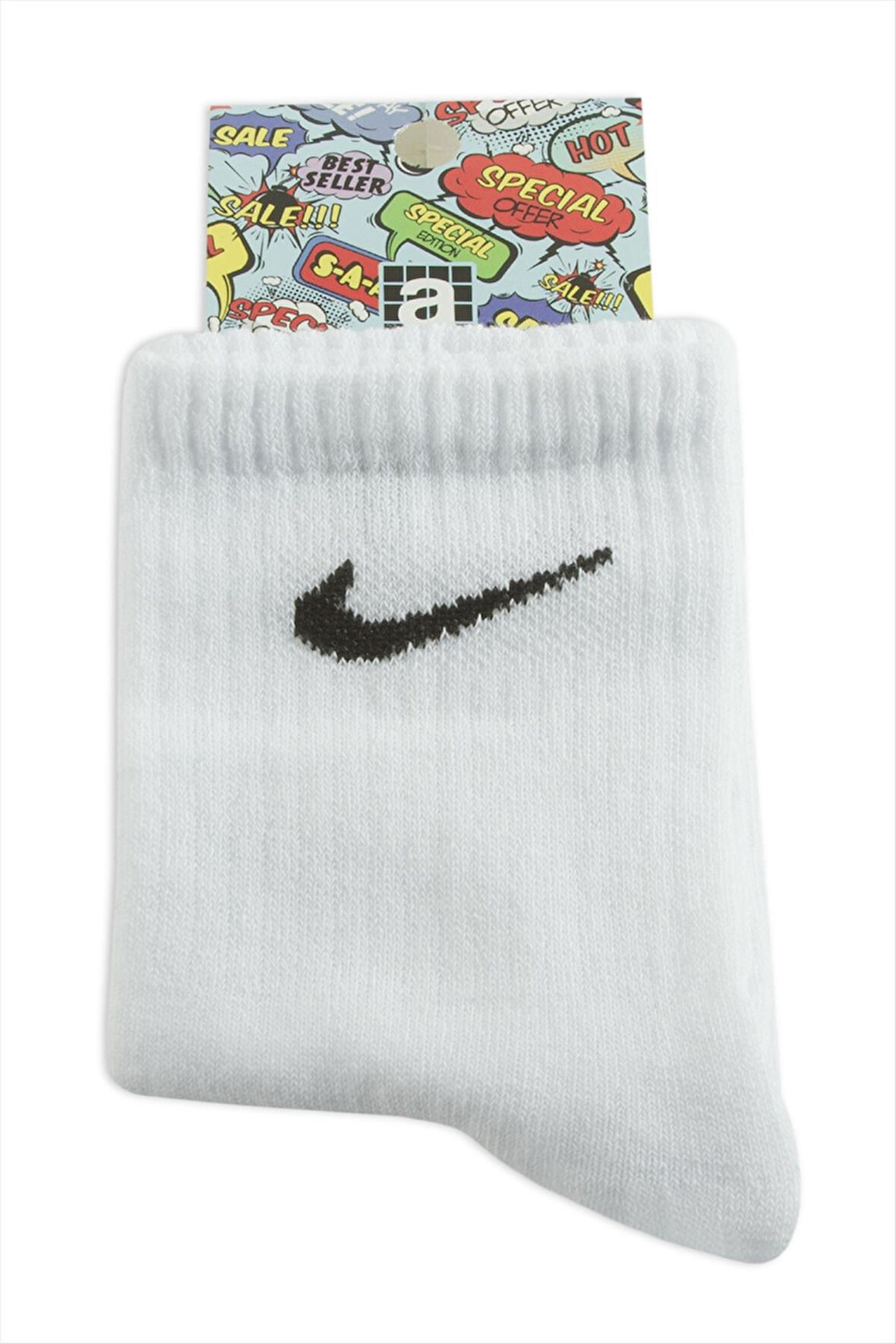 Beyaz Kolej Çorap 8*28