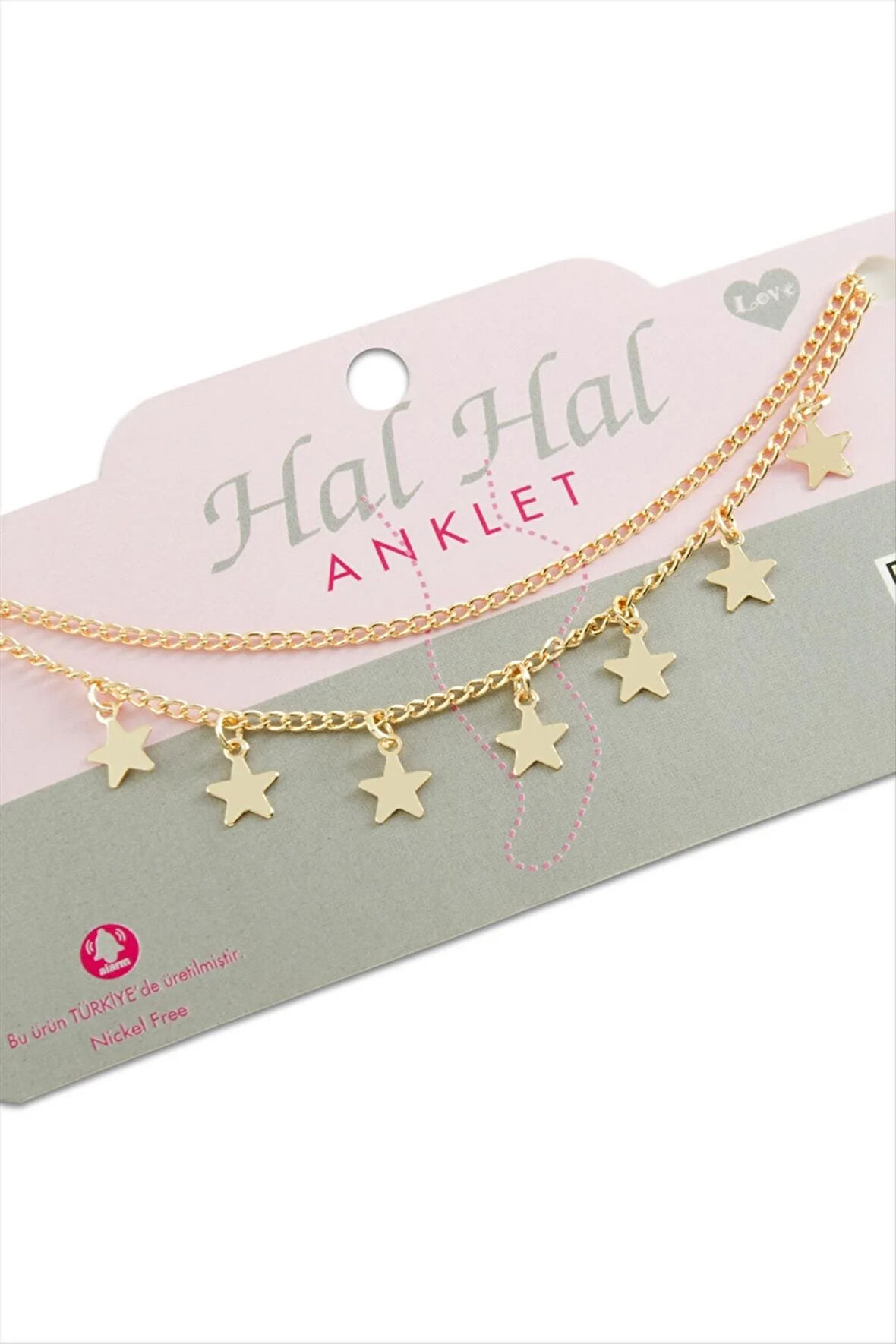 Yıldız Çift Zincirli Halhal