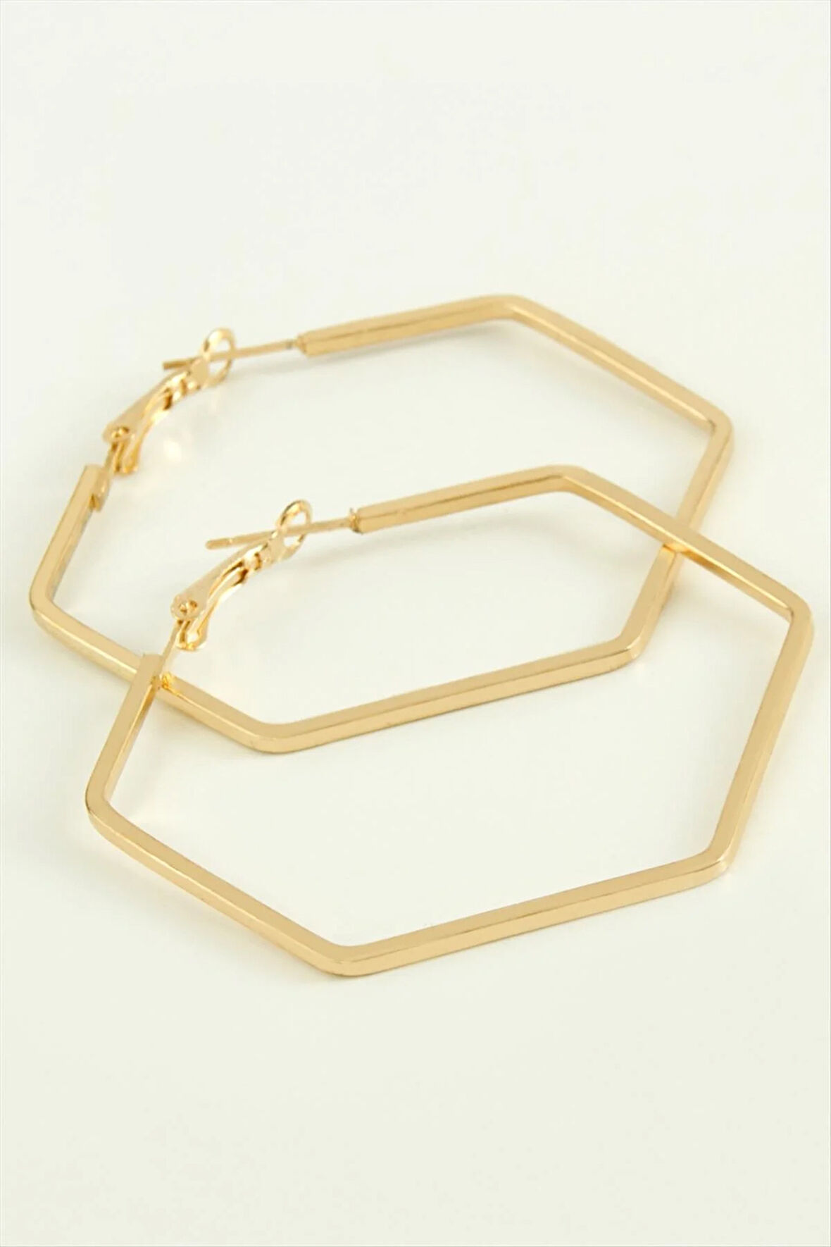 Beşgen Halka Küpe 6 cm