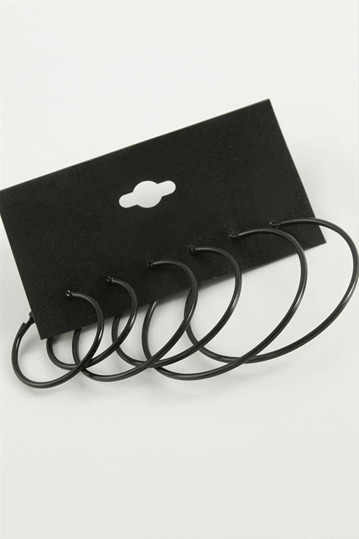 İnce Boru Metal Halka Küpe 6 Adet