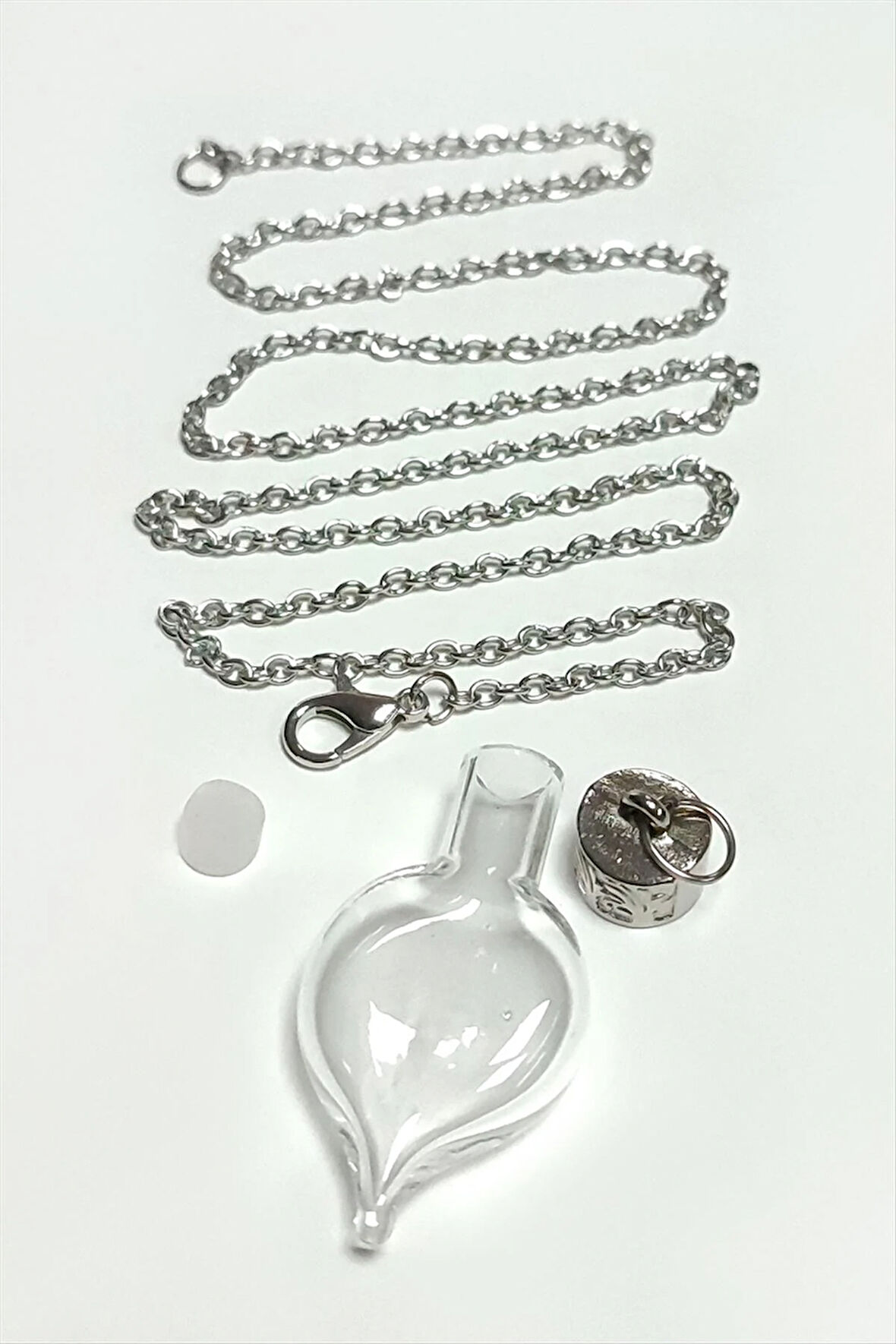 Metal Kapaklı Boş Fanus Canlı Kolye