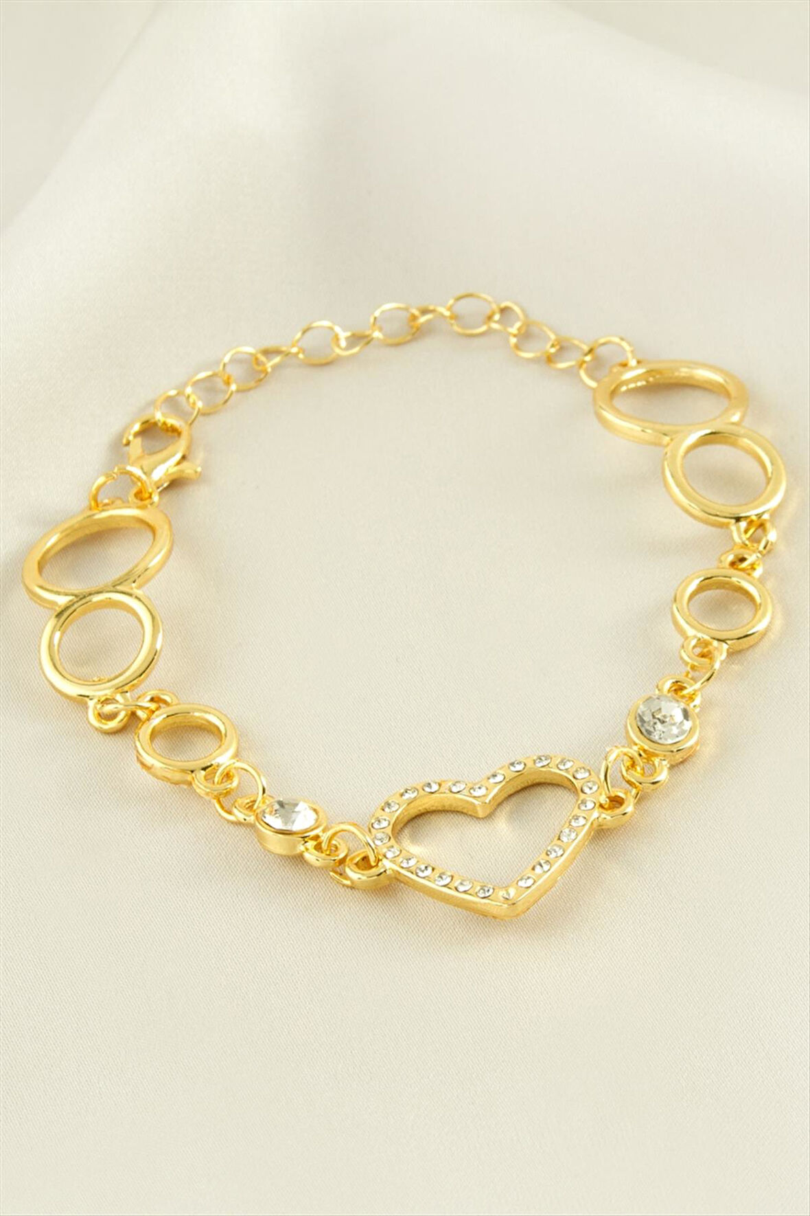 Kalp Taşlı Bileklik