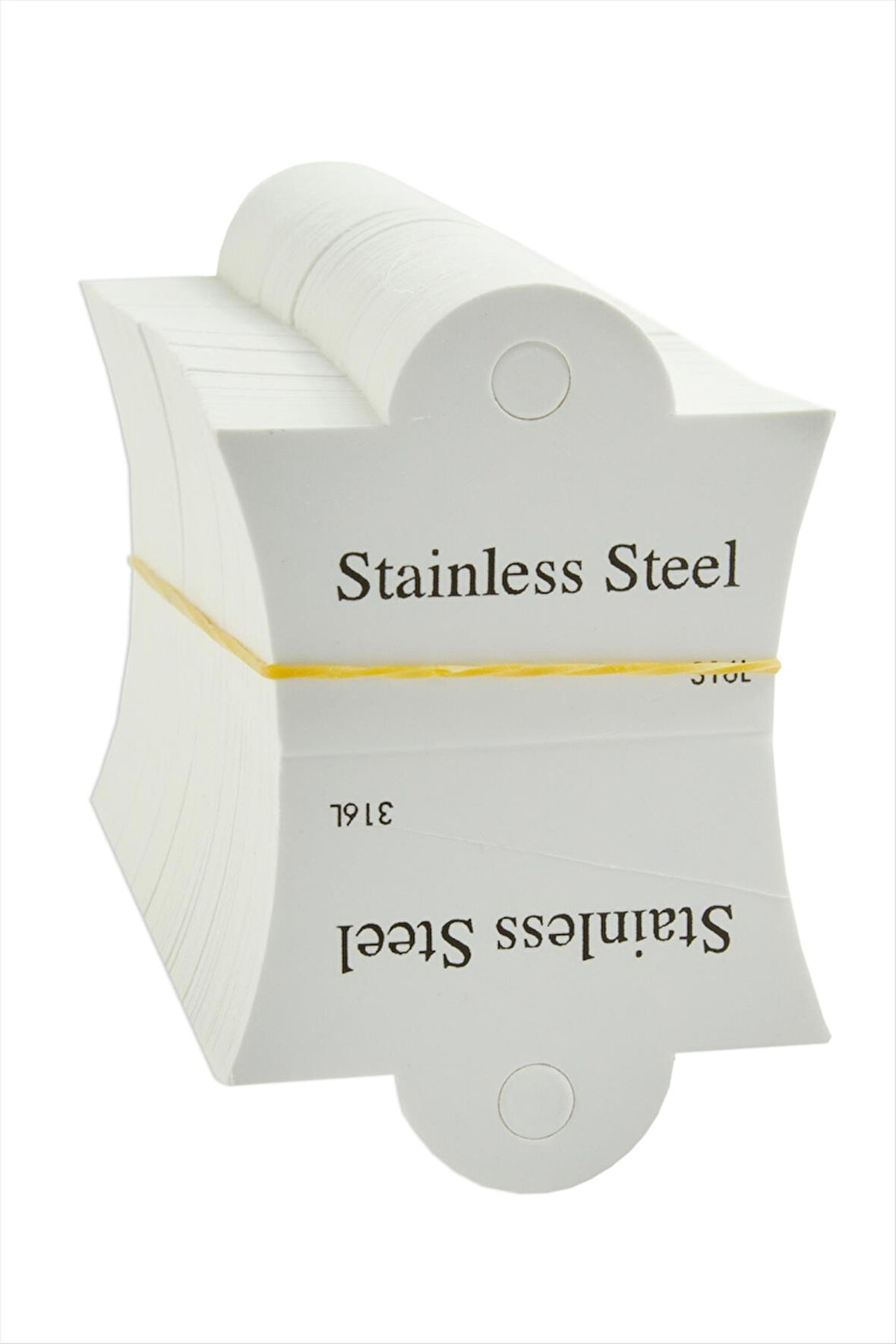 Çelik Yazılı Oval Bileklik Kartı 200 Adet