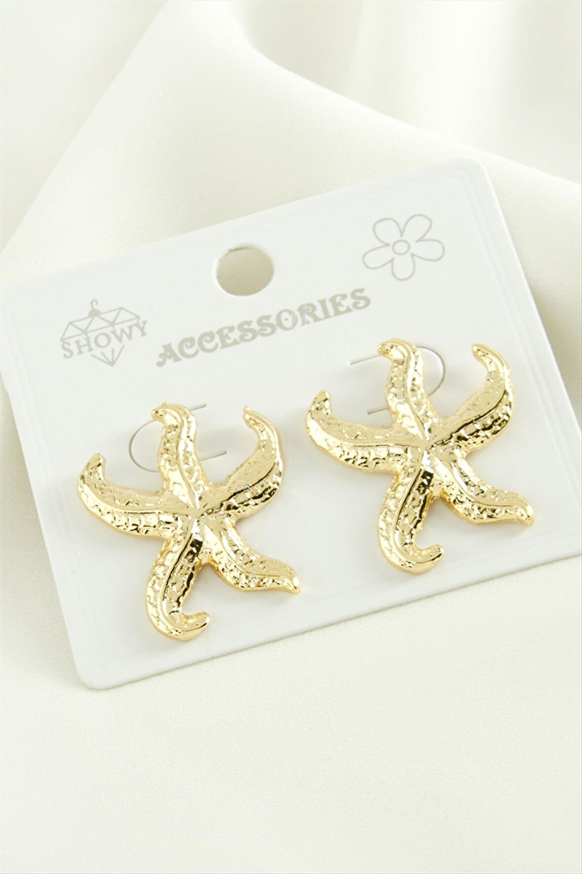 Deniz Yıldızı Trend Metal Küpe