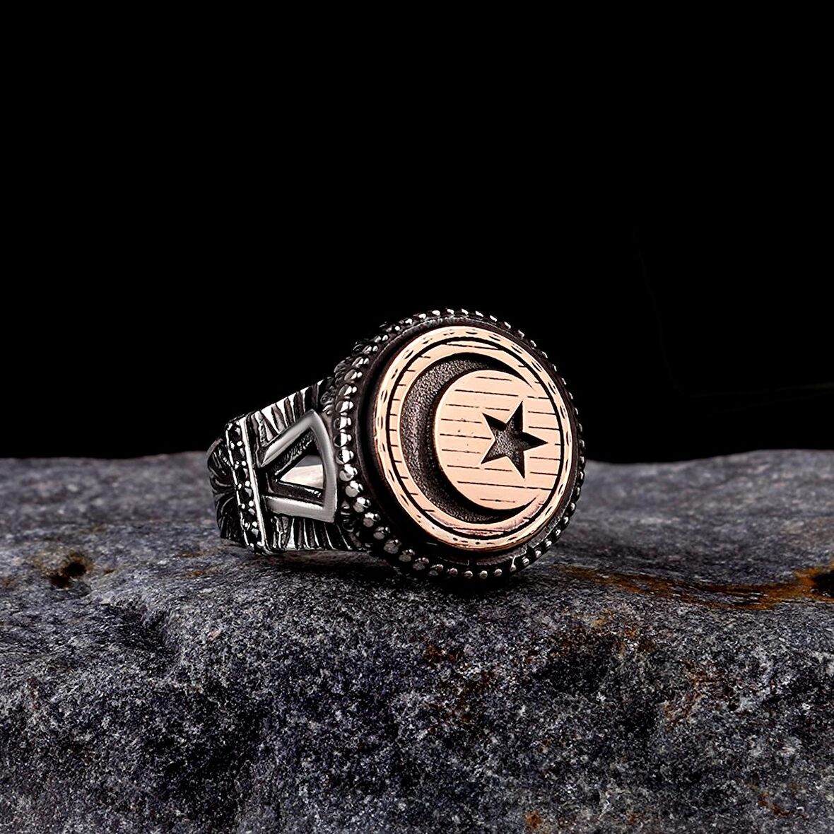 AYYILDIZ MODEL 925 AYAR GÜMÜŞ ERKEK YÜZÜK