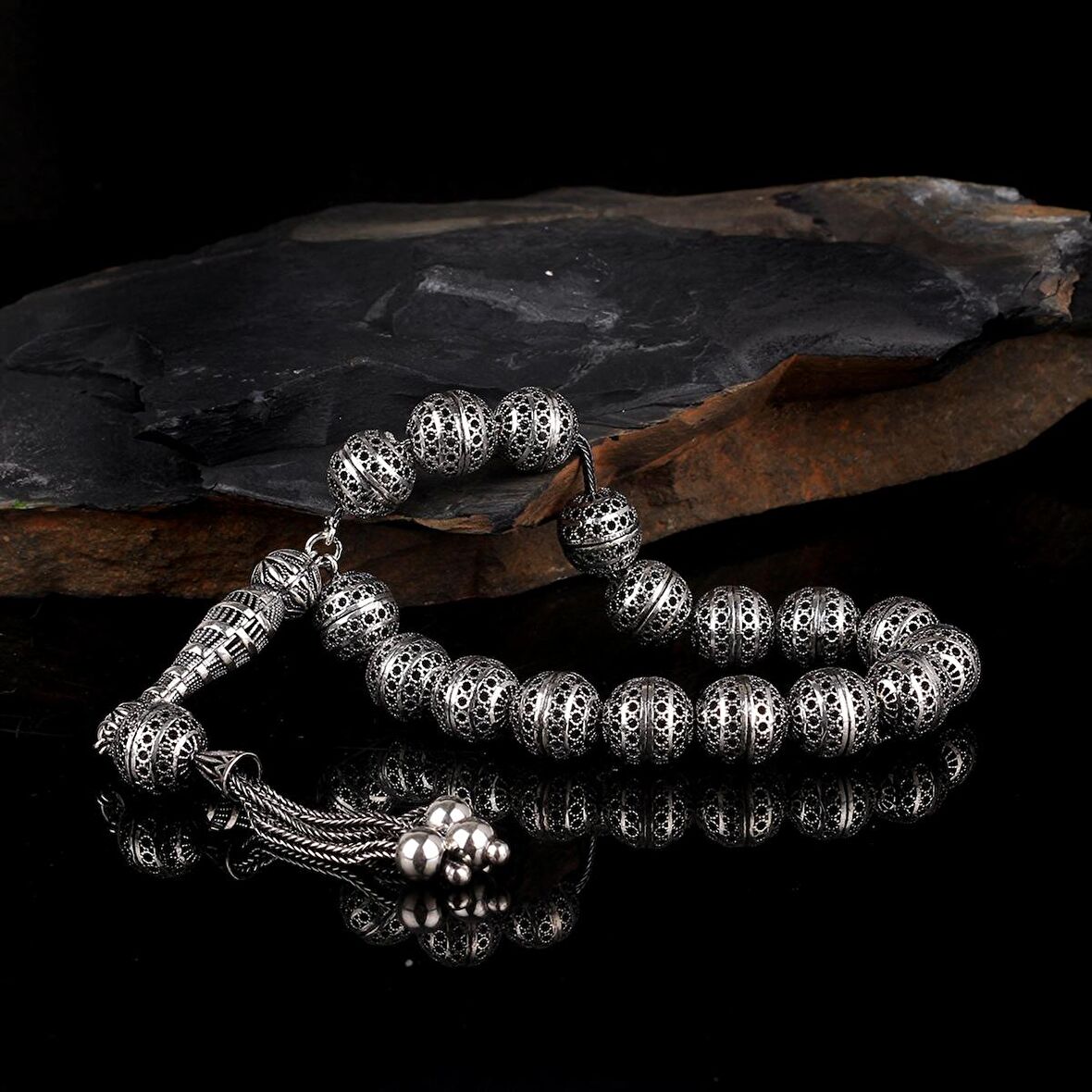 TAMAMI 925 AYAR GÜMÜŞ MASKOT BOY TESBİH