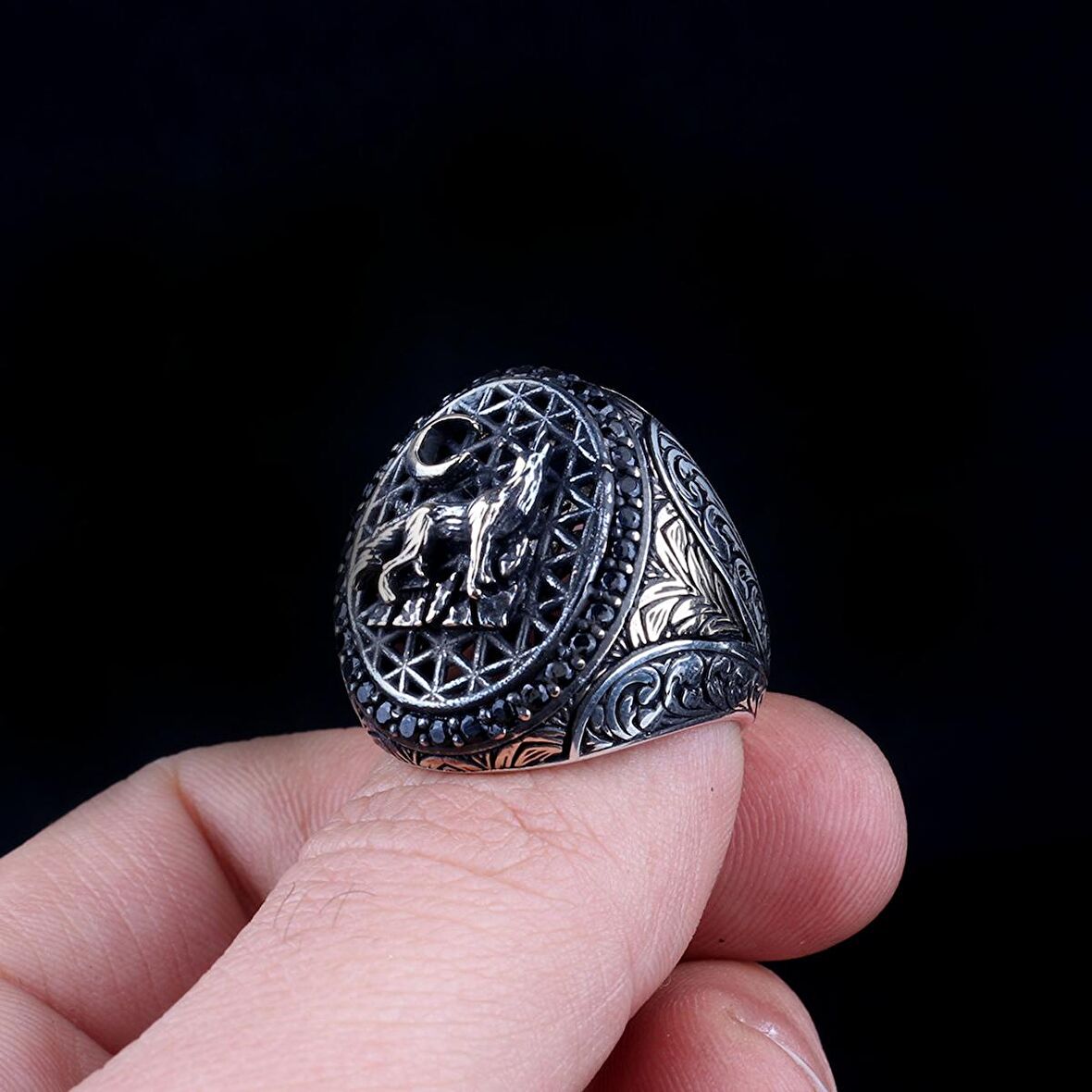 AYYILDIZ KURT MODEL 925 AYAR GÜMÜŞ YÜZÜK