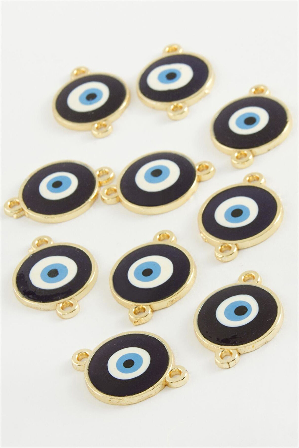 Nazar Çift Kulplu Mineli Bileklik ve Kolye Ucu Aparatı 1 Adet