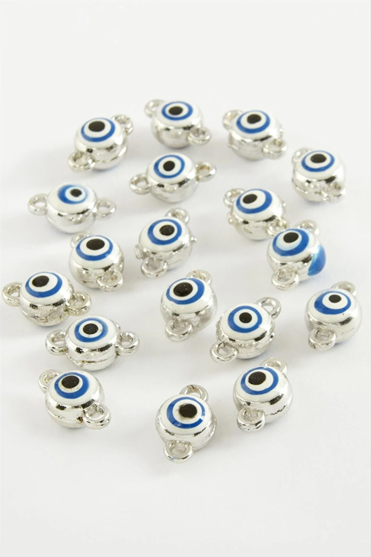 Nazar Çift Kulplu Mineli Bileklik ve Kolye Ucu Aparatı 1 Adet