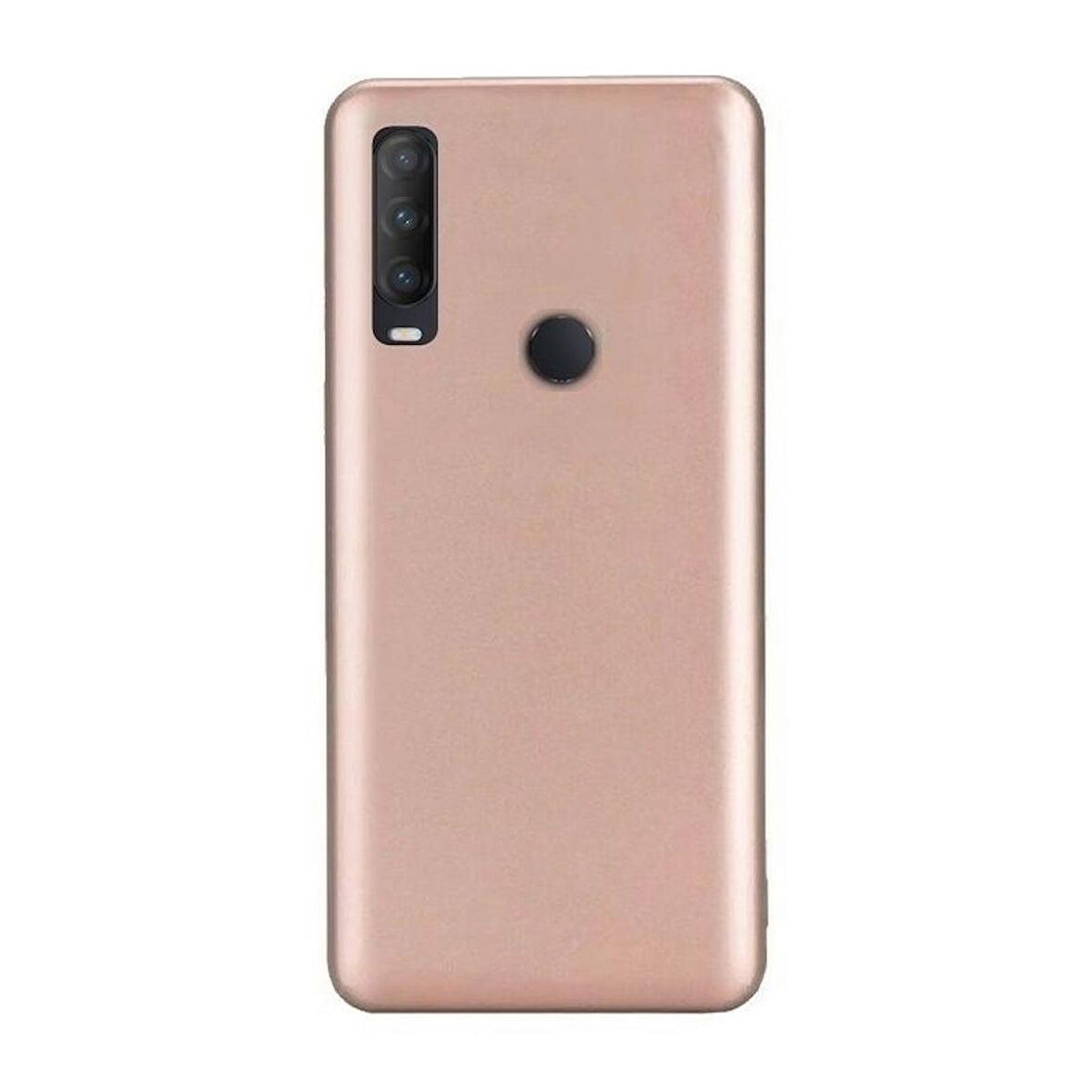 Smcase Alcatel 1S 2020 Kılıf Lüks Silikon  Nano Ekran Koruyucu