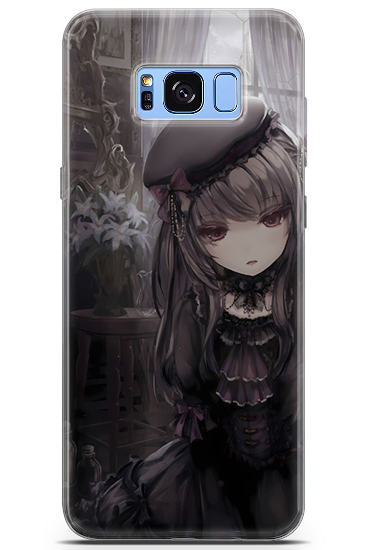 Samsung Galaxy S8 Plus uyumlu Girls 33 Koruma Kılıfı Gotik Anime