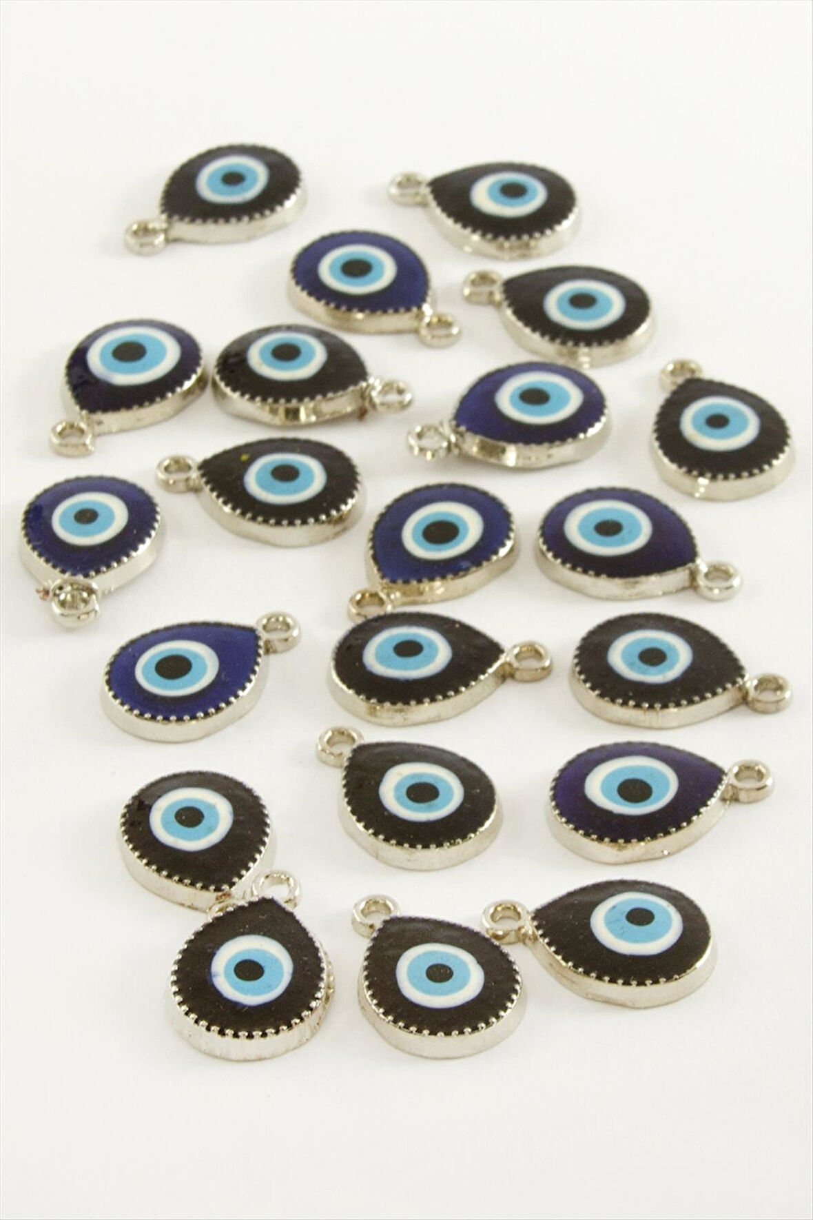 Nazar Damla Tek Kulplu Mineli Bileklik ve Kolye Ucu Aparatı 1 Adet