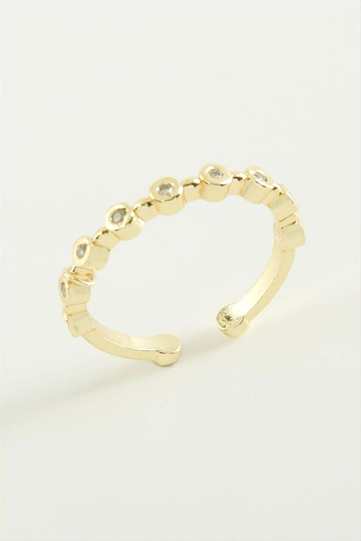 Yuvarlak Zirkon Taşlı Yüzük