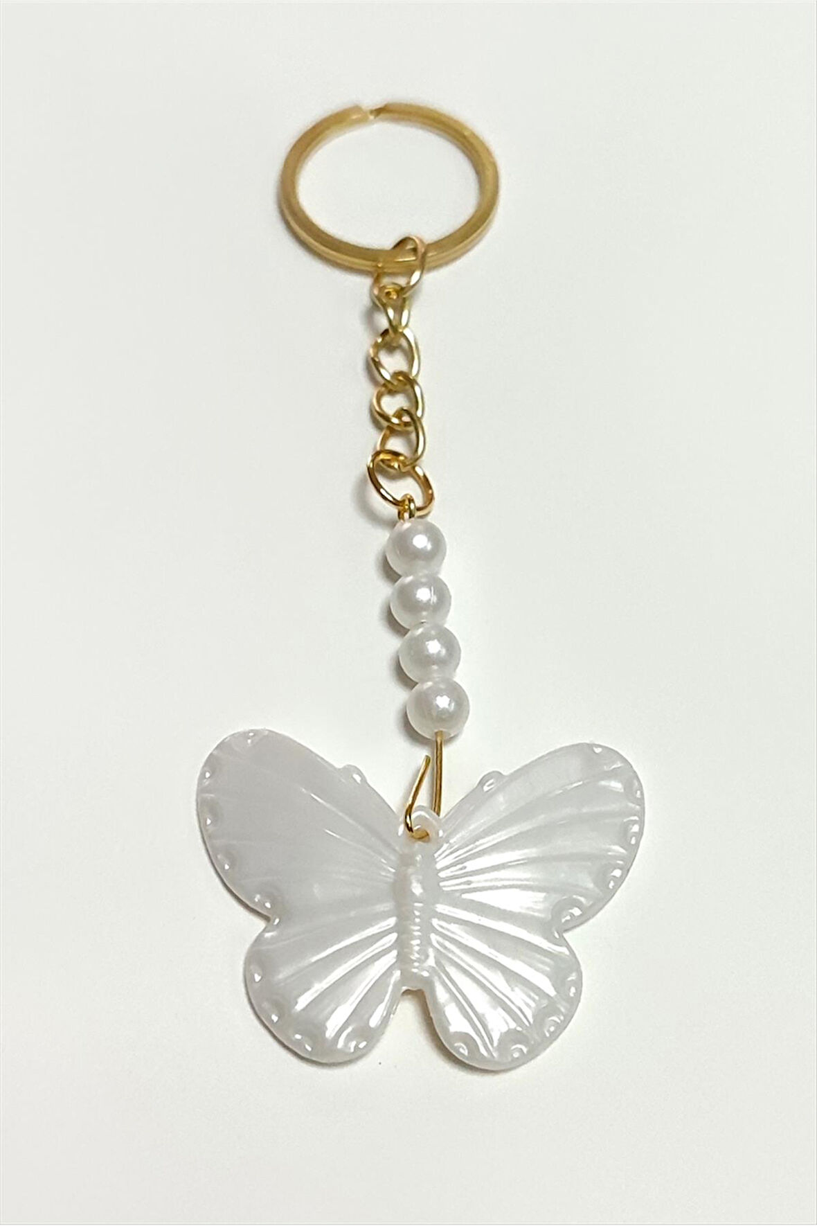 Kelebek İnci Anahtarlık