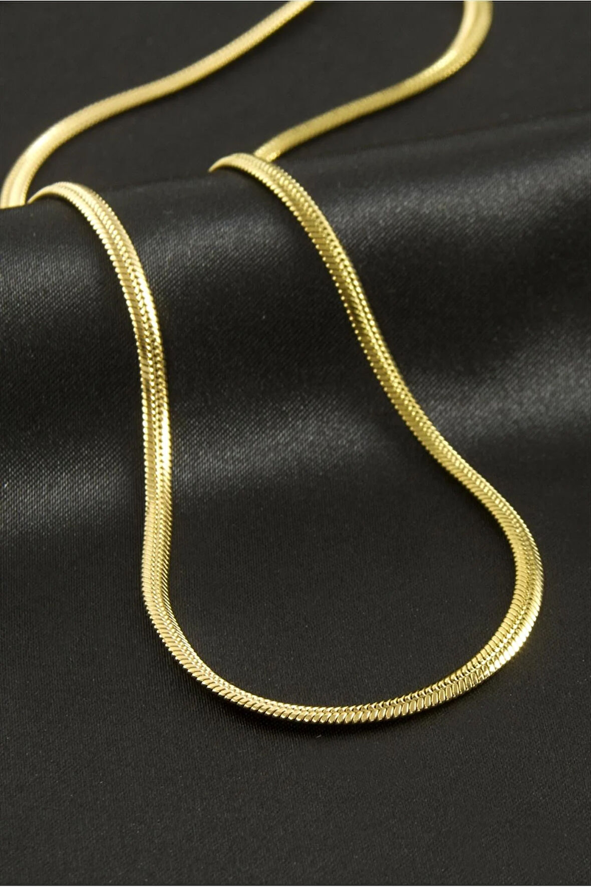 İtalyan Zincir Çelik Kolye 60 cm