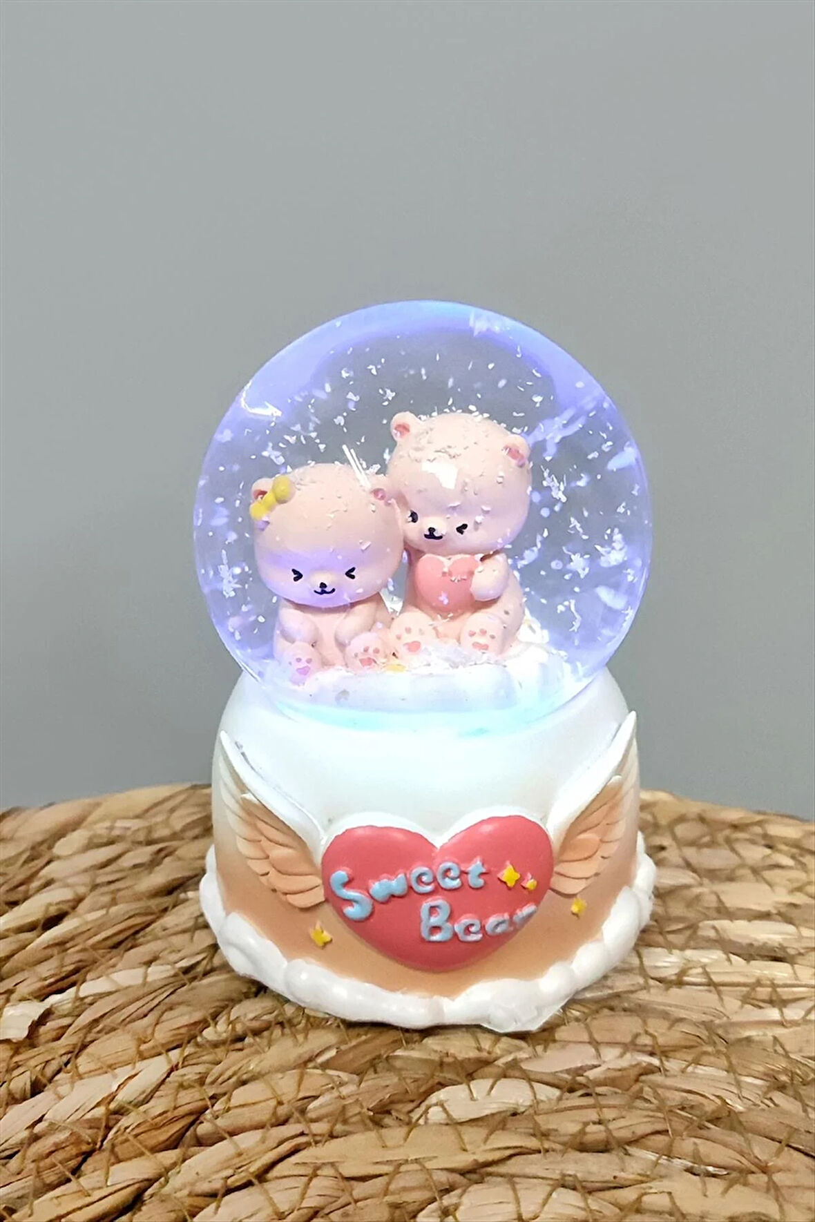 Ayıcık Işıklı Kar Küresi Küçük