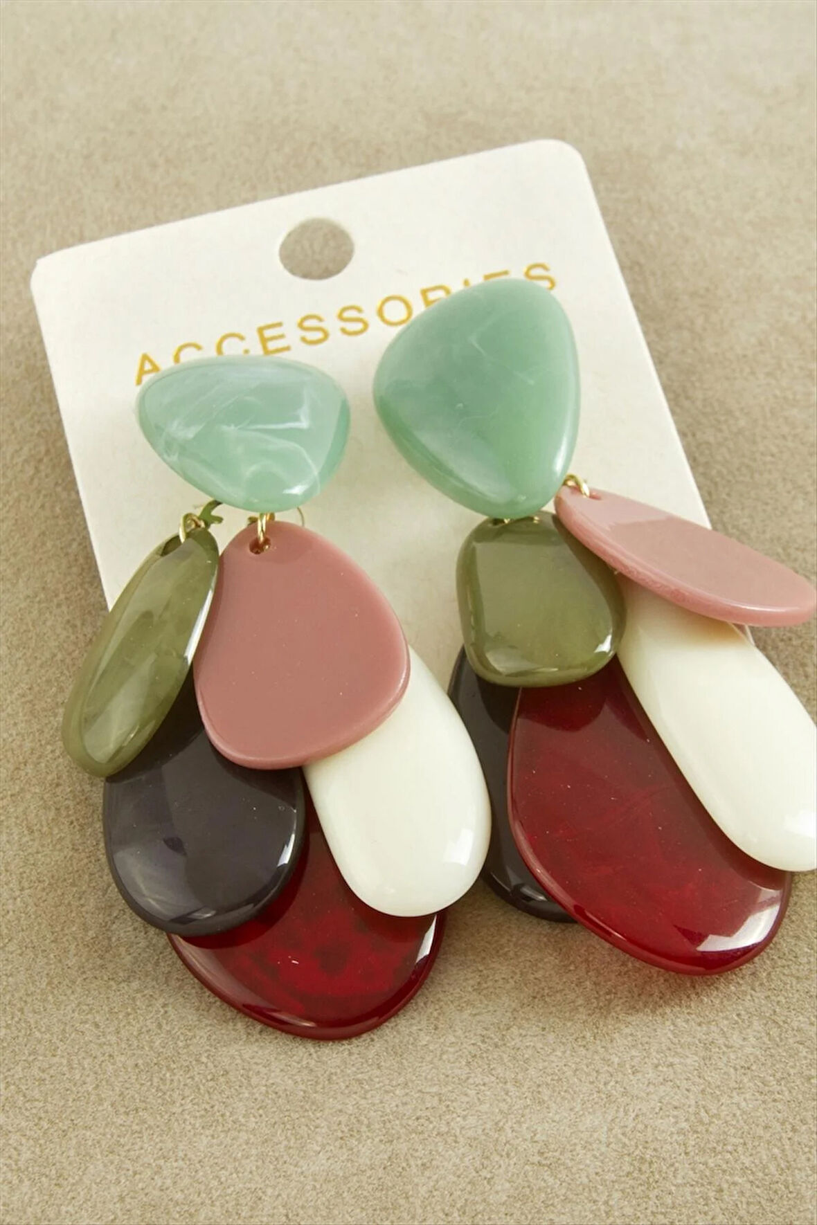 Oval Taşlı Zr Model Küpe