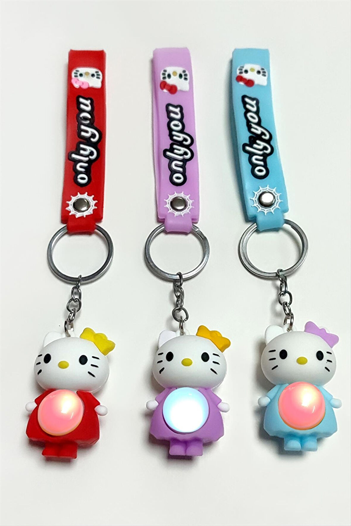 Çzgflm Karakteri Işıklı Silikon Anahtarlık