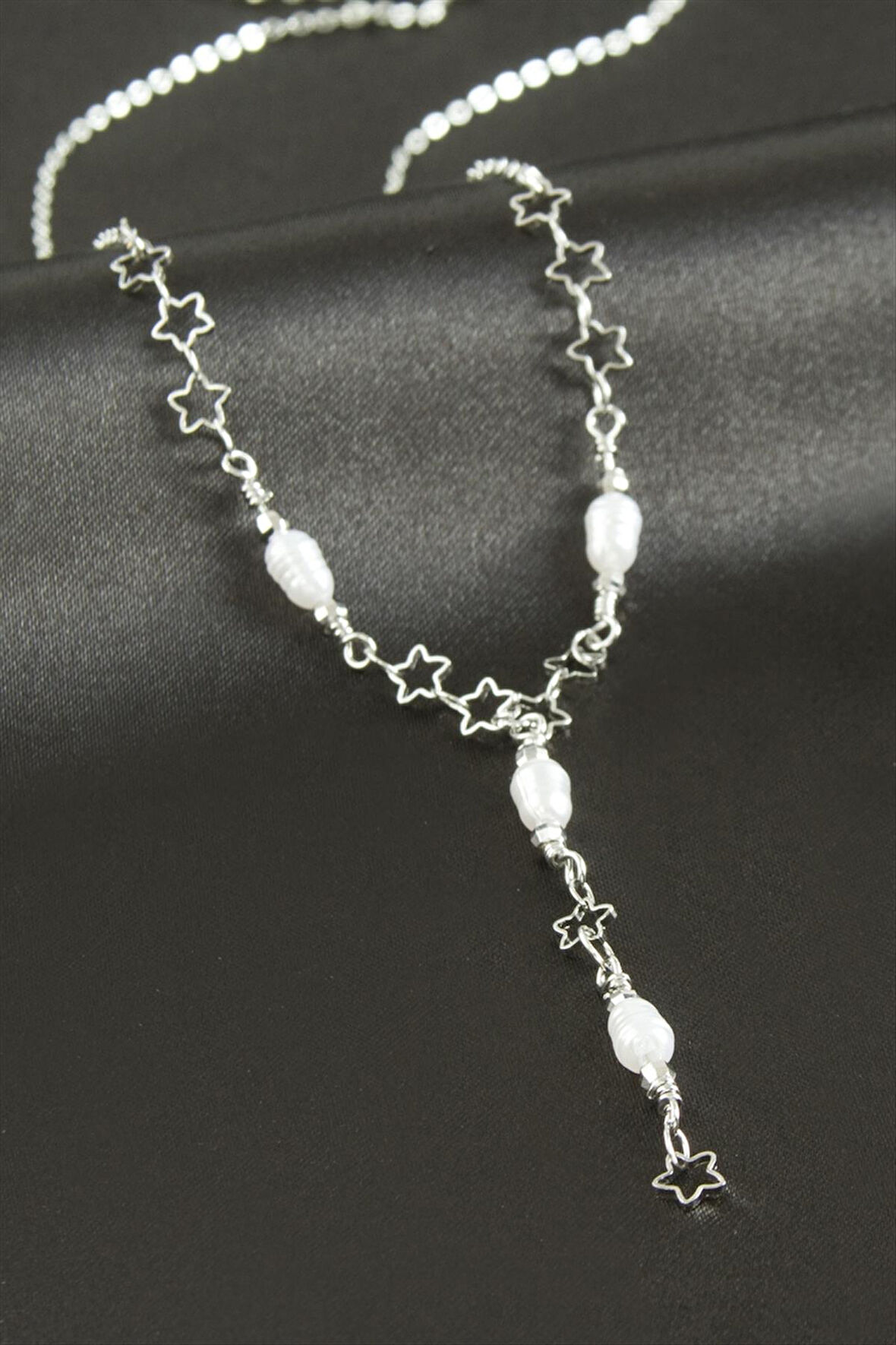 Yıldız İnci Y Kolye