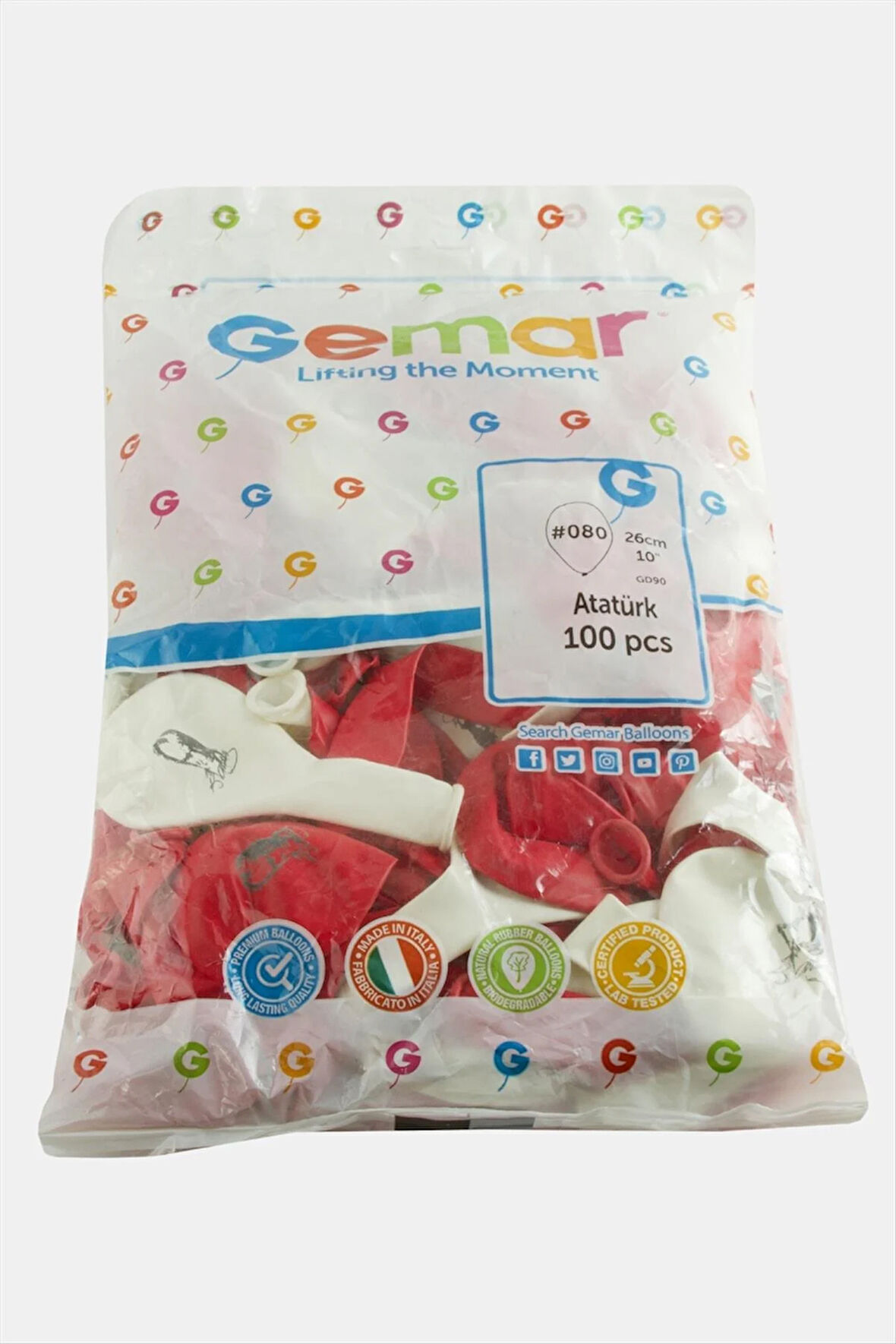 Mustafa Kemal Atatürk Balon 100 Adet