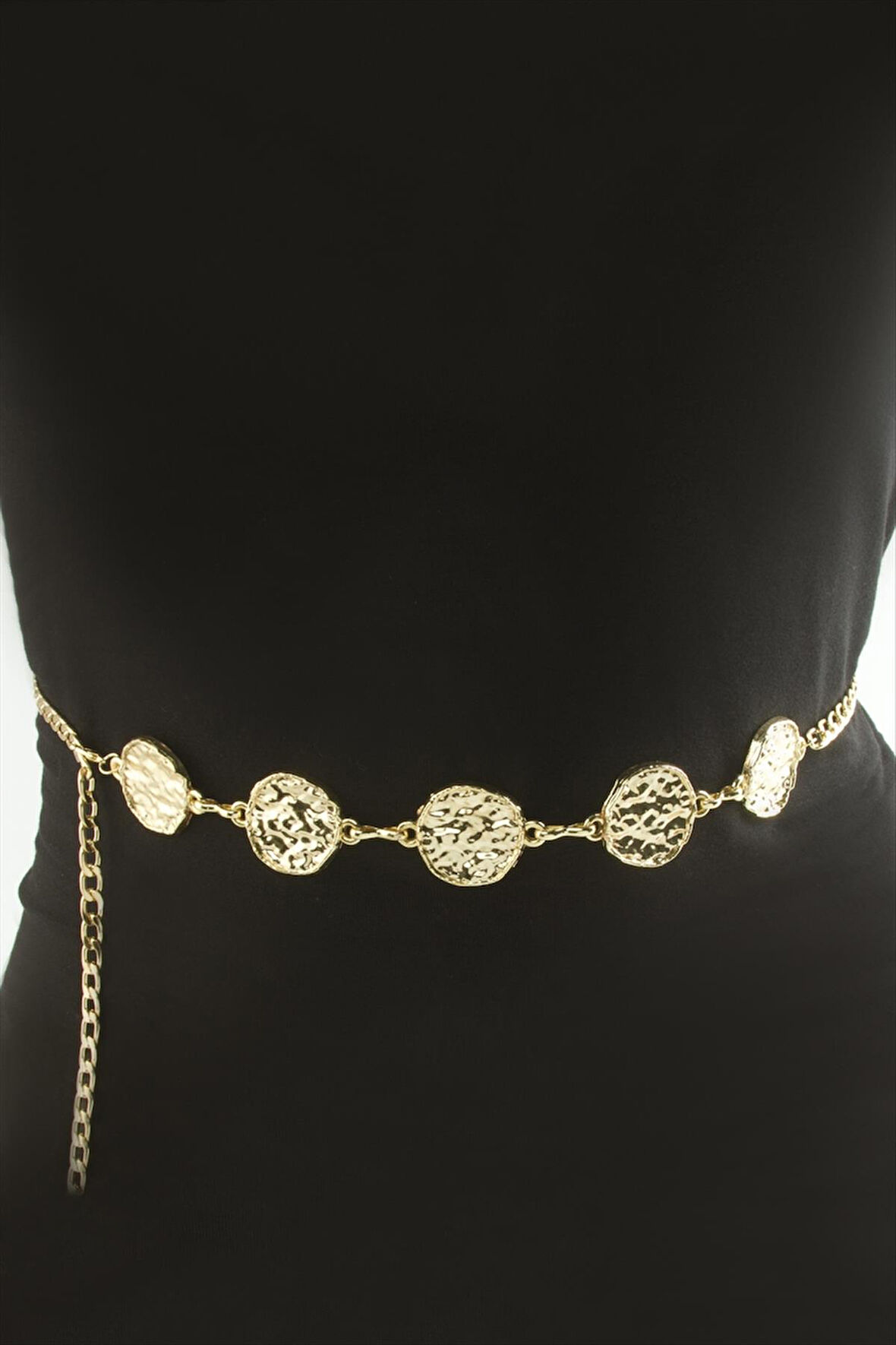 Yuvarlak Metal Zincir Kemer