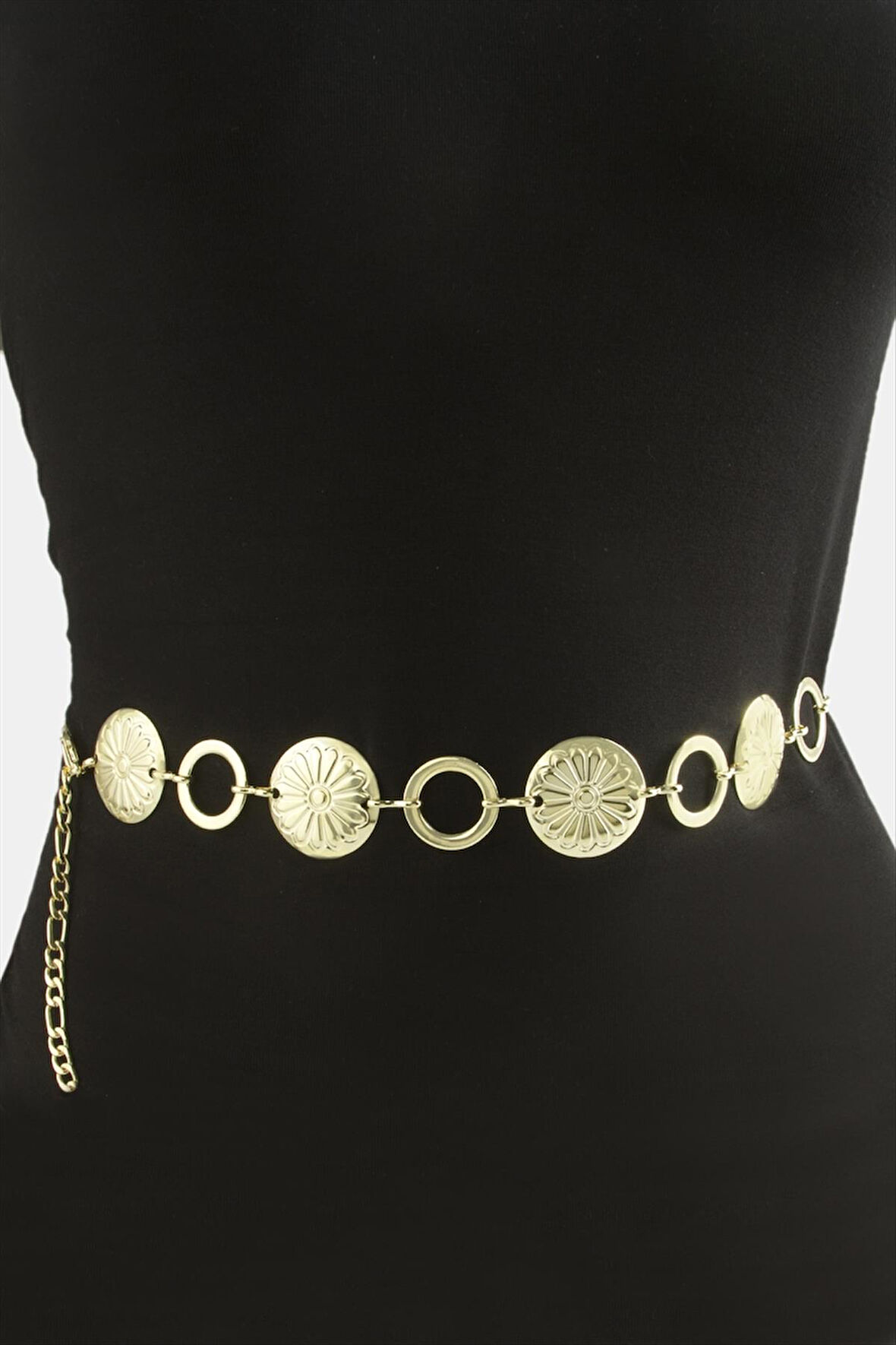 Çiçek Metal Zincir Kemer