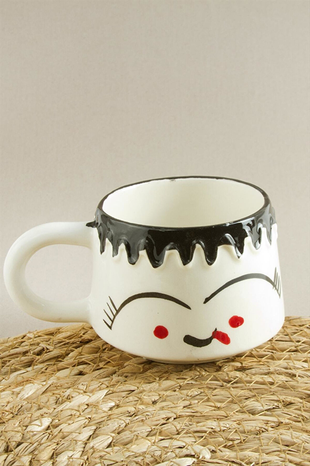 Emoji Desenli Seramik Kupa